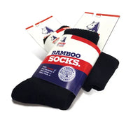 STEEL BLUE Bamboo Socks Black