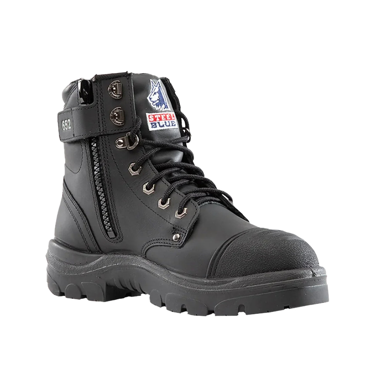Steel Blue Mens Argyle Zip Scuff Cap Safety Boot 312652