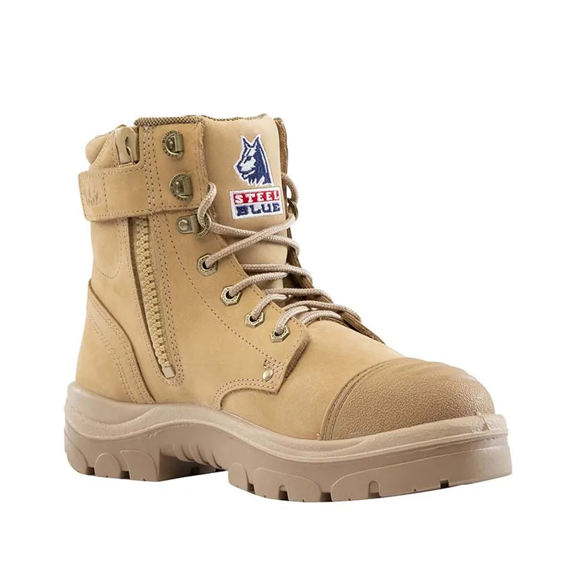 Steel Blue Mens Argyle Zip Scuff Cap Safety Boot 312652