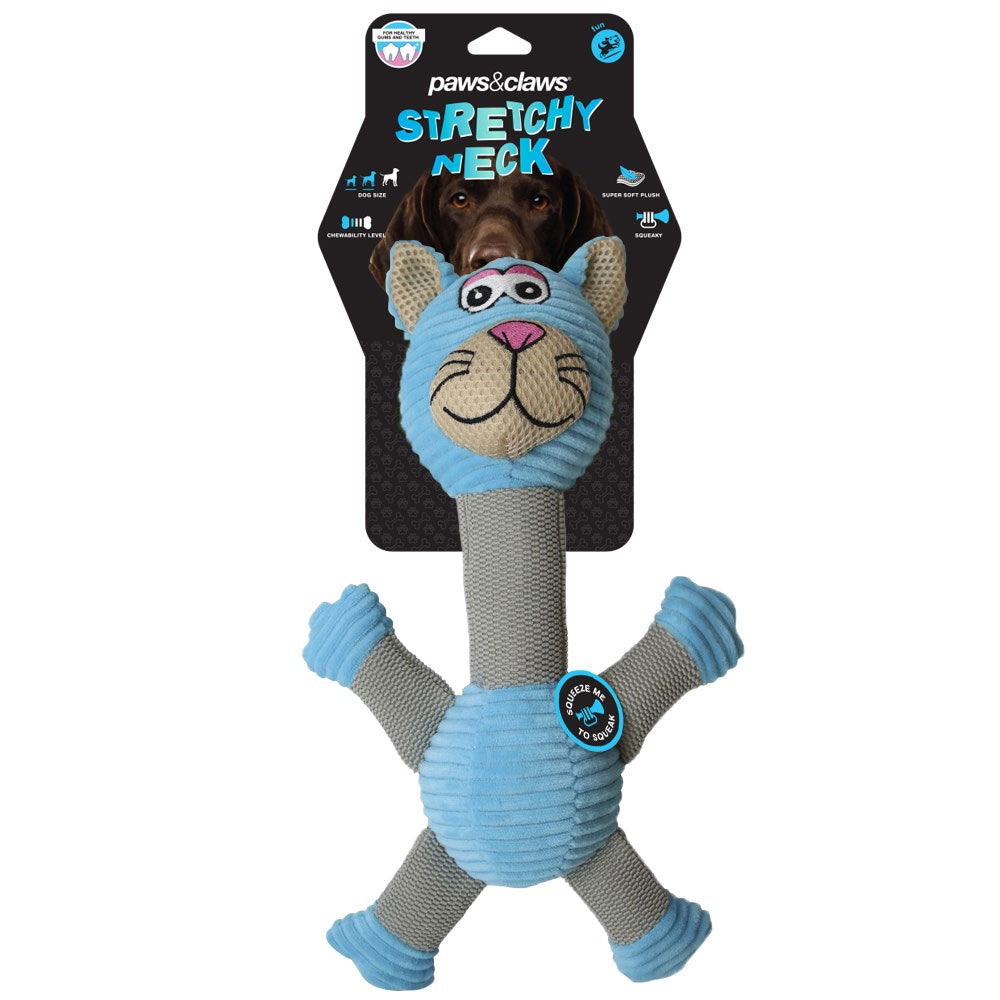 Stretchy Neck Animal Pet Toy – 30cm (4 Assorted)