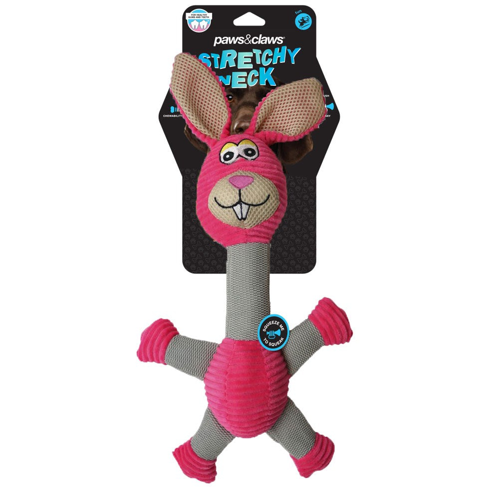 Stretchy Neck Animal Pet Toy – 30cm (4 Assorted)