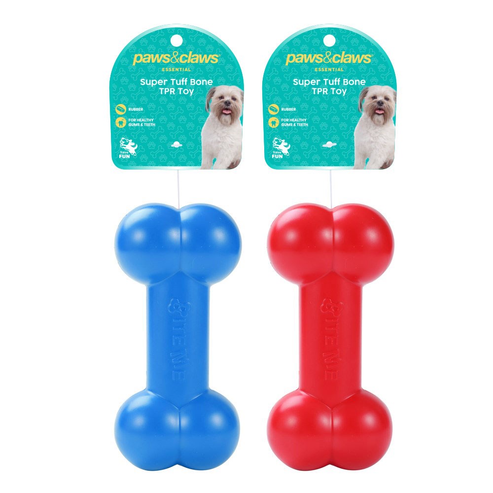 Super Tuff Bone TPR Dog Toy – 18cm (Assorted)