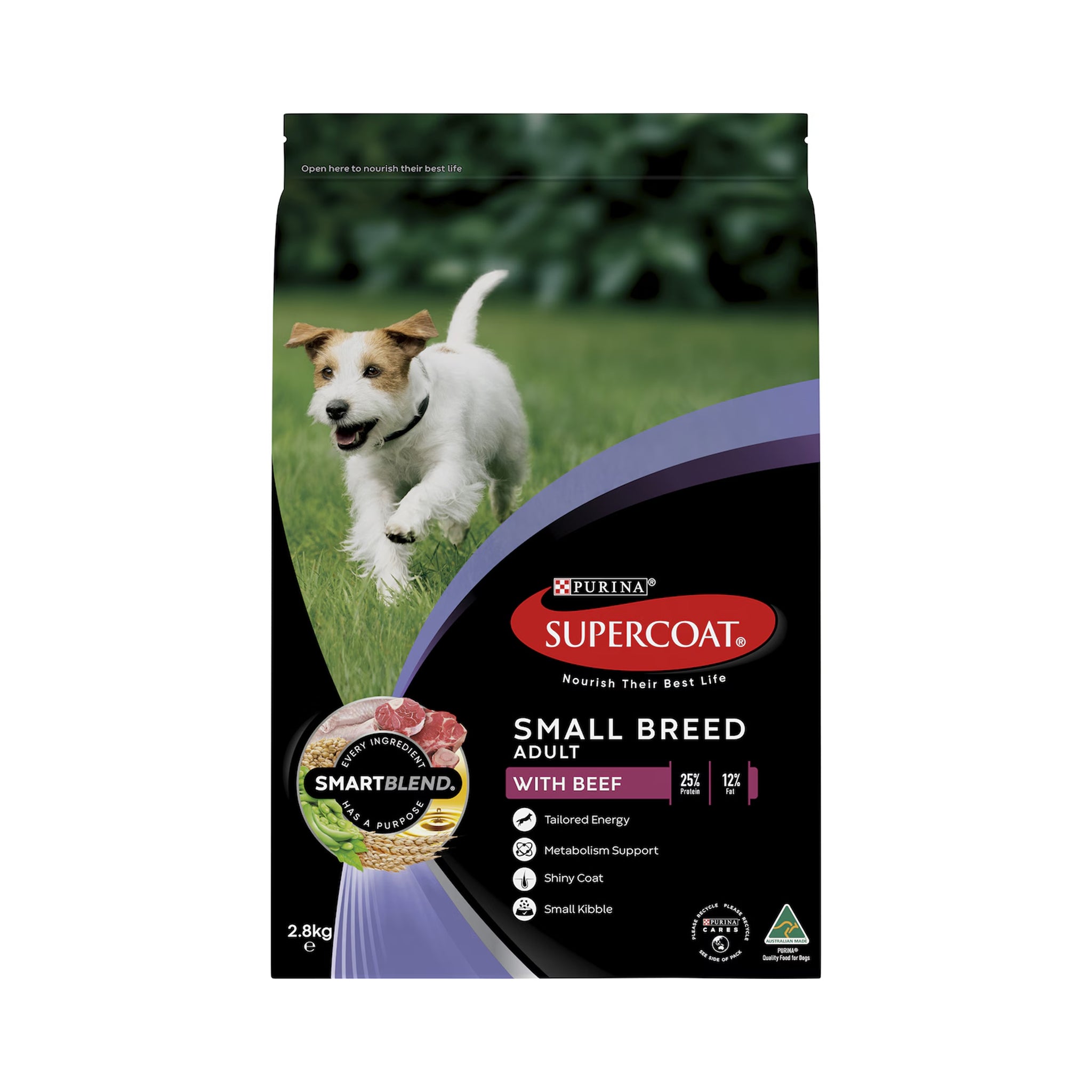 Supercoat Adult Small Breed Beef Dry Dog Food