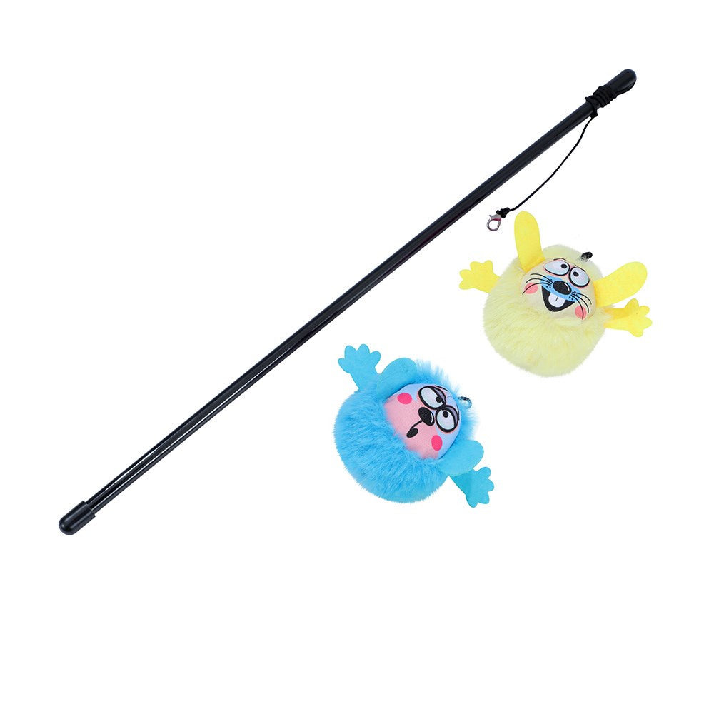 Swap & Swish Changeable Cat Dangler – 40cm (Blue/Yellow)