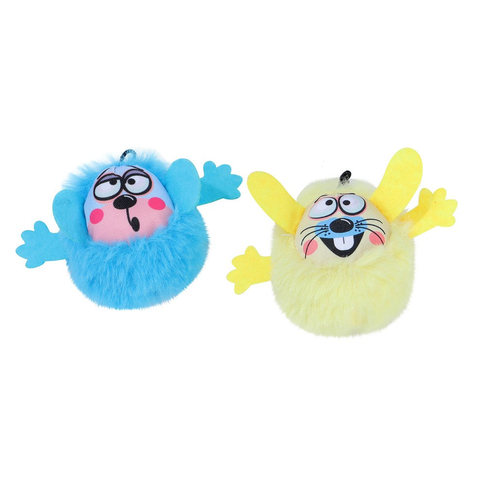 Swap & Swish Changeable Cat Dangler – 40cm (Blue/Yellow)