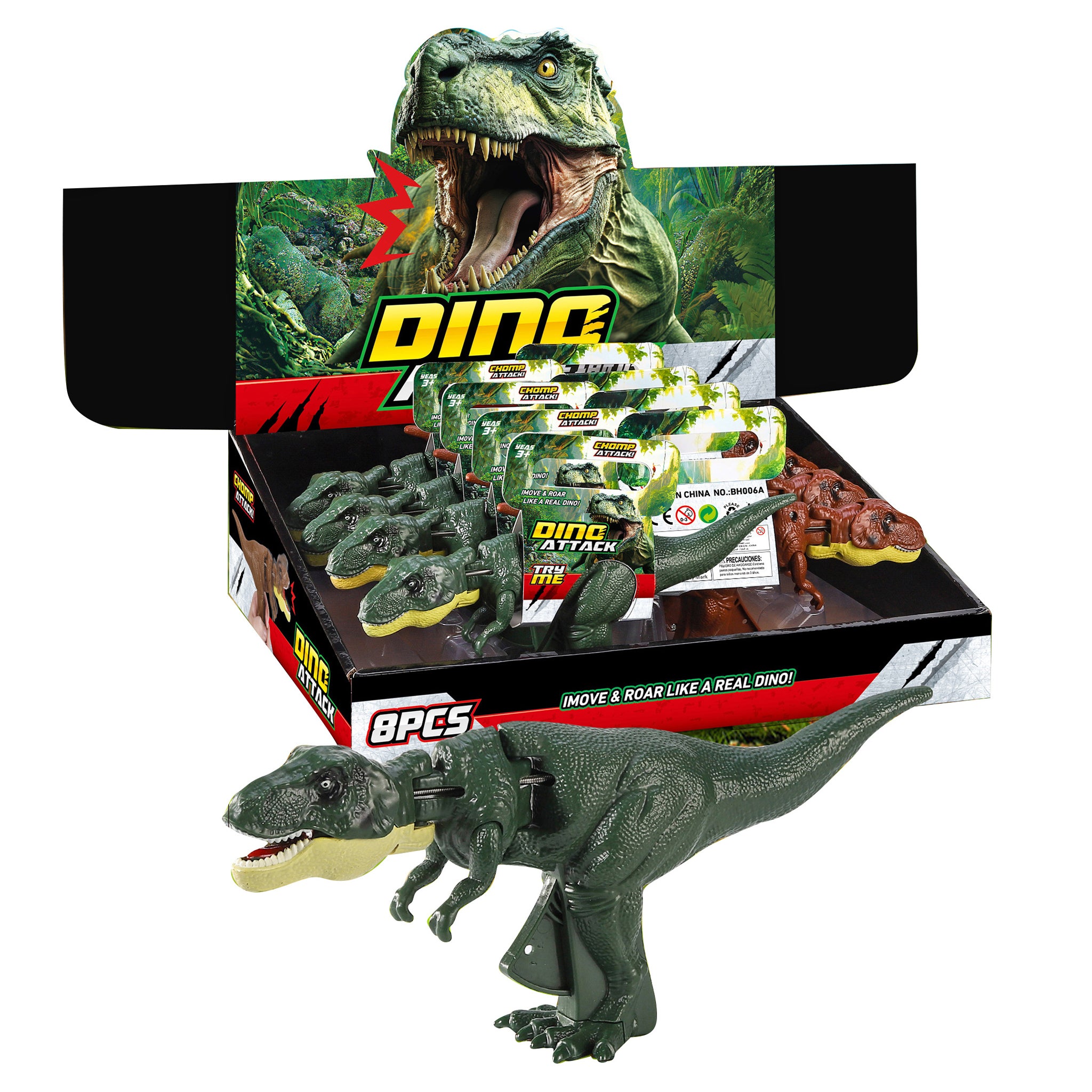 Swinging Dinosaur with Sound assorted Small