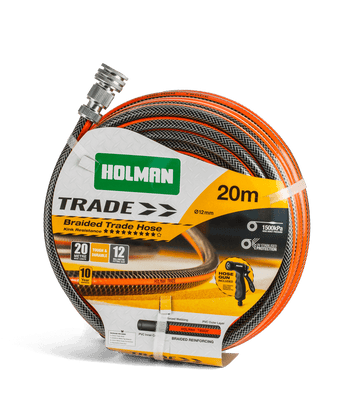 HOLMAN Trade Hose with Metal Fittings and Gun