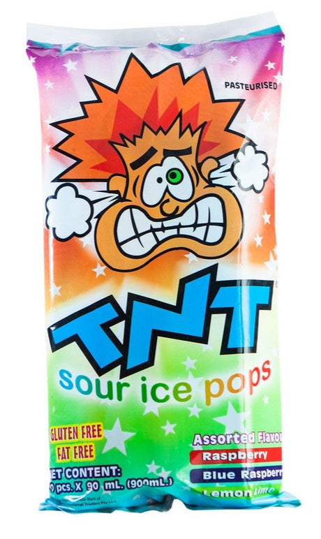 TNT Sour Ice Pops 90ml 10-pack