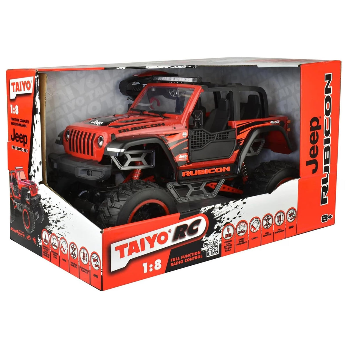 Taiyo Radio Control 1:8 Jeep 4WD Wrangler Rubicon