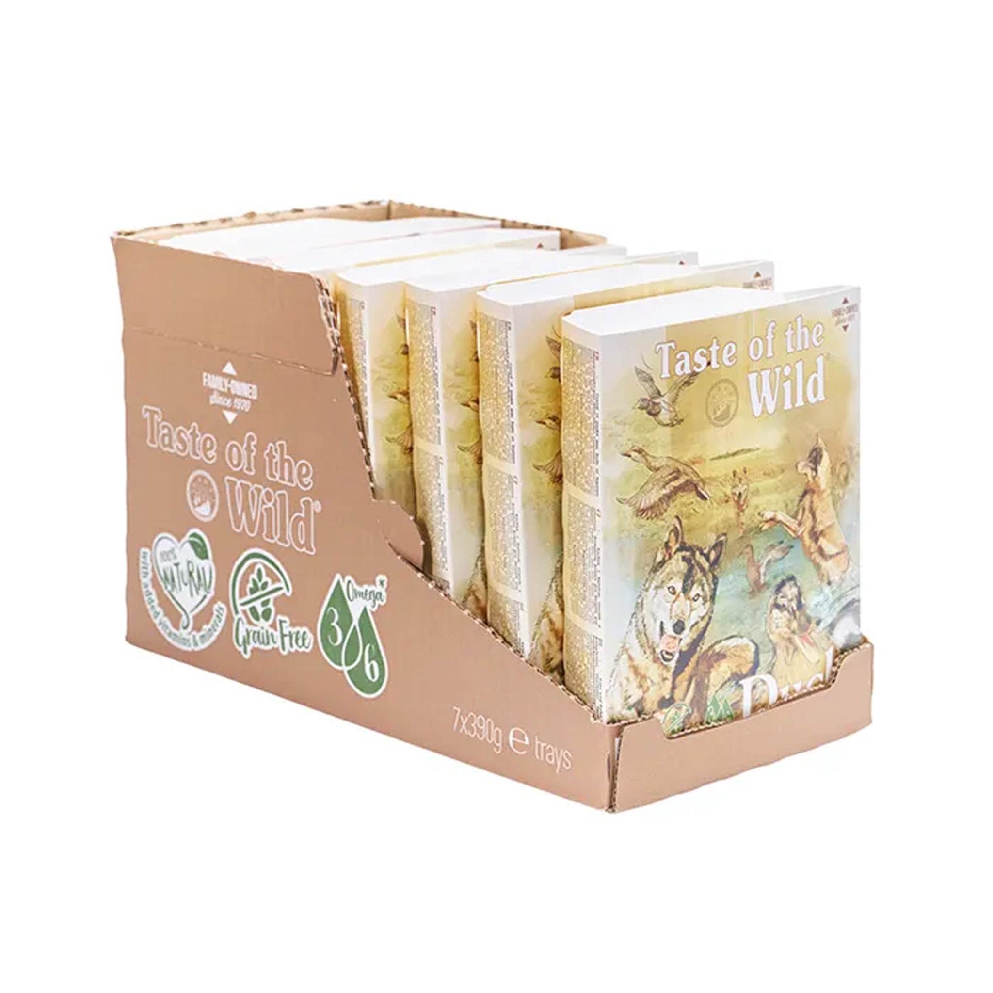 Taste Of The Wild Wet Dog Food Duck and Chicken 390g x 7