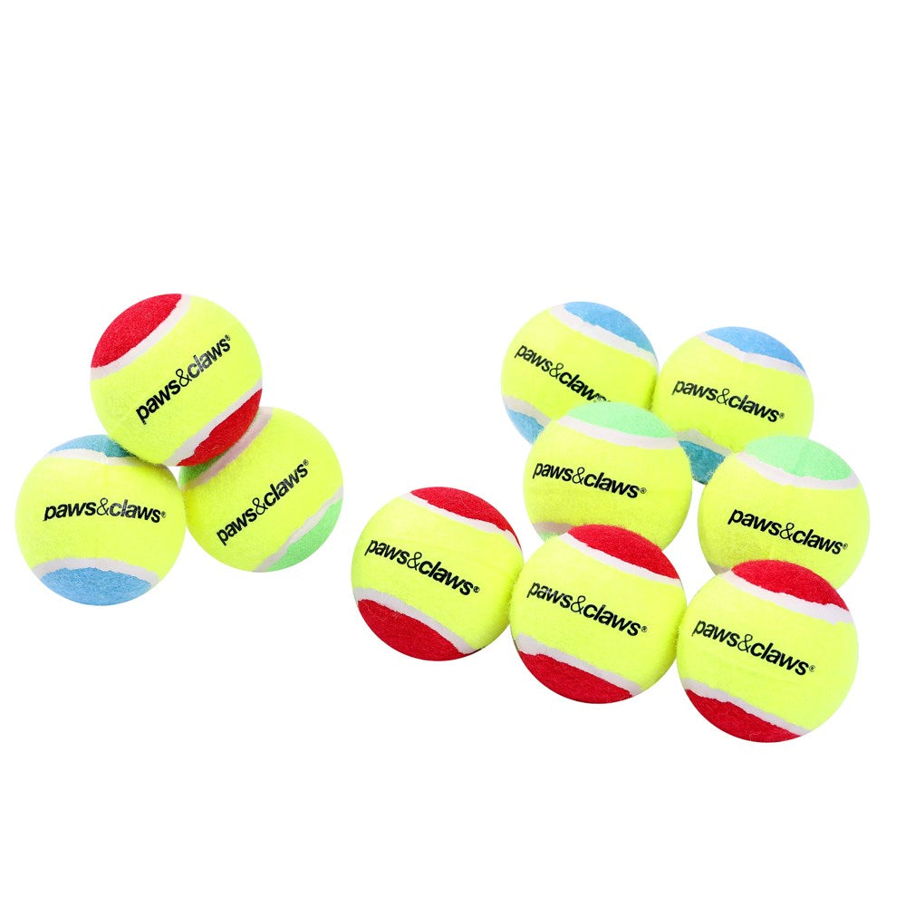 Tennis Balls 8pk 6cm Assorted Colours