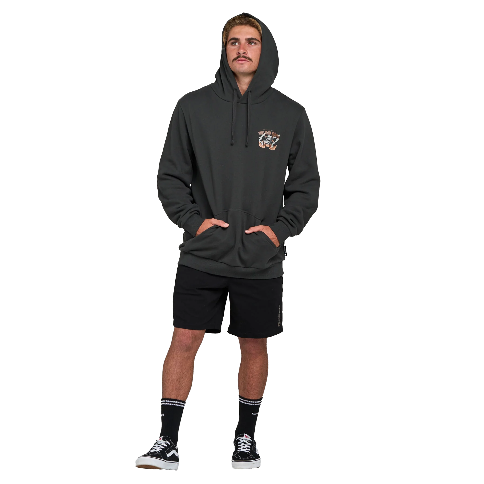 The Mad Hueys Kegs Kelly Vintage Black Hoodie