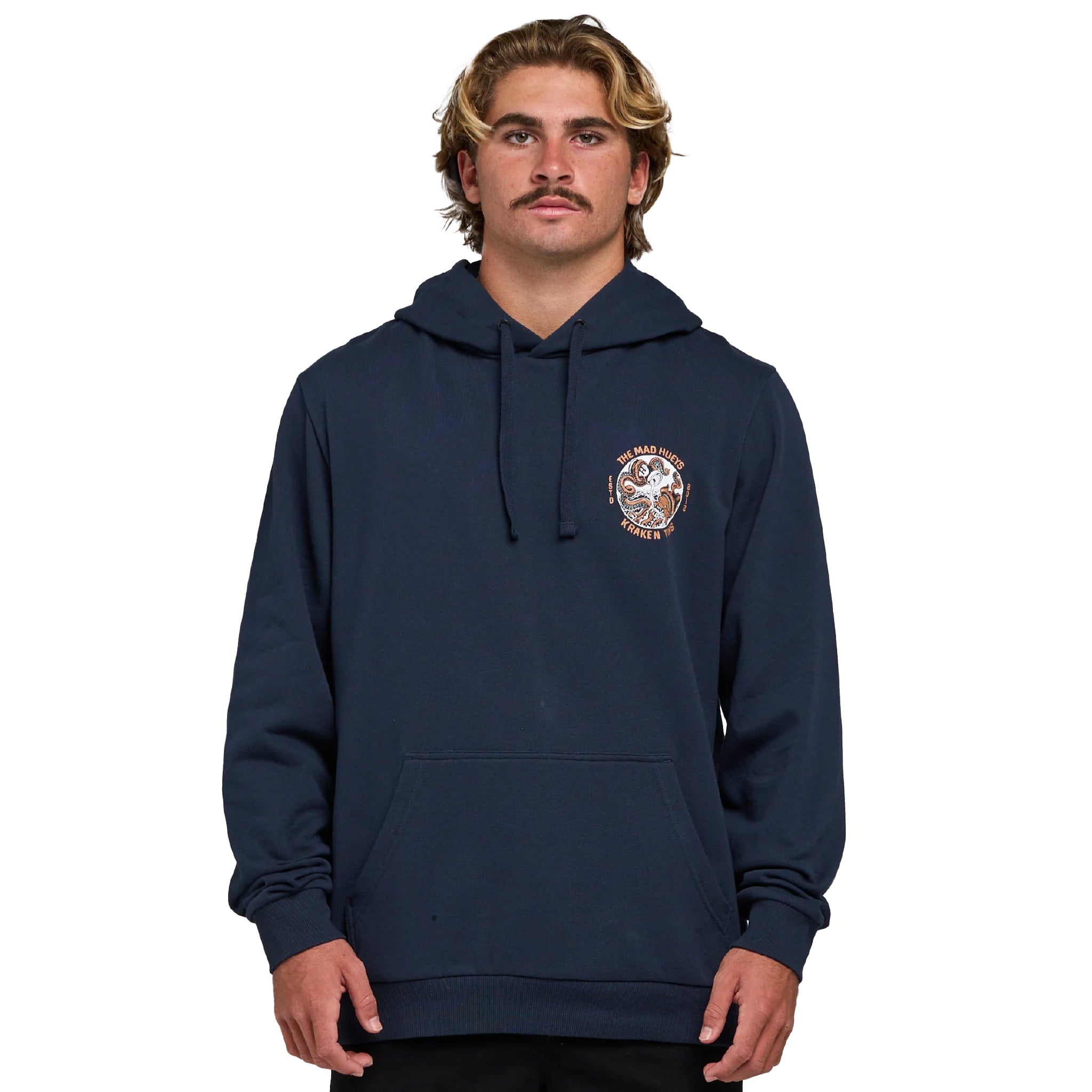 The Mad Hueys Tins Kraken Navy Hoodie
