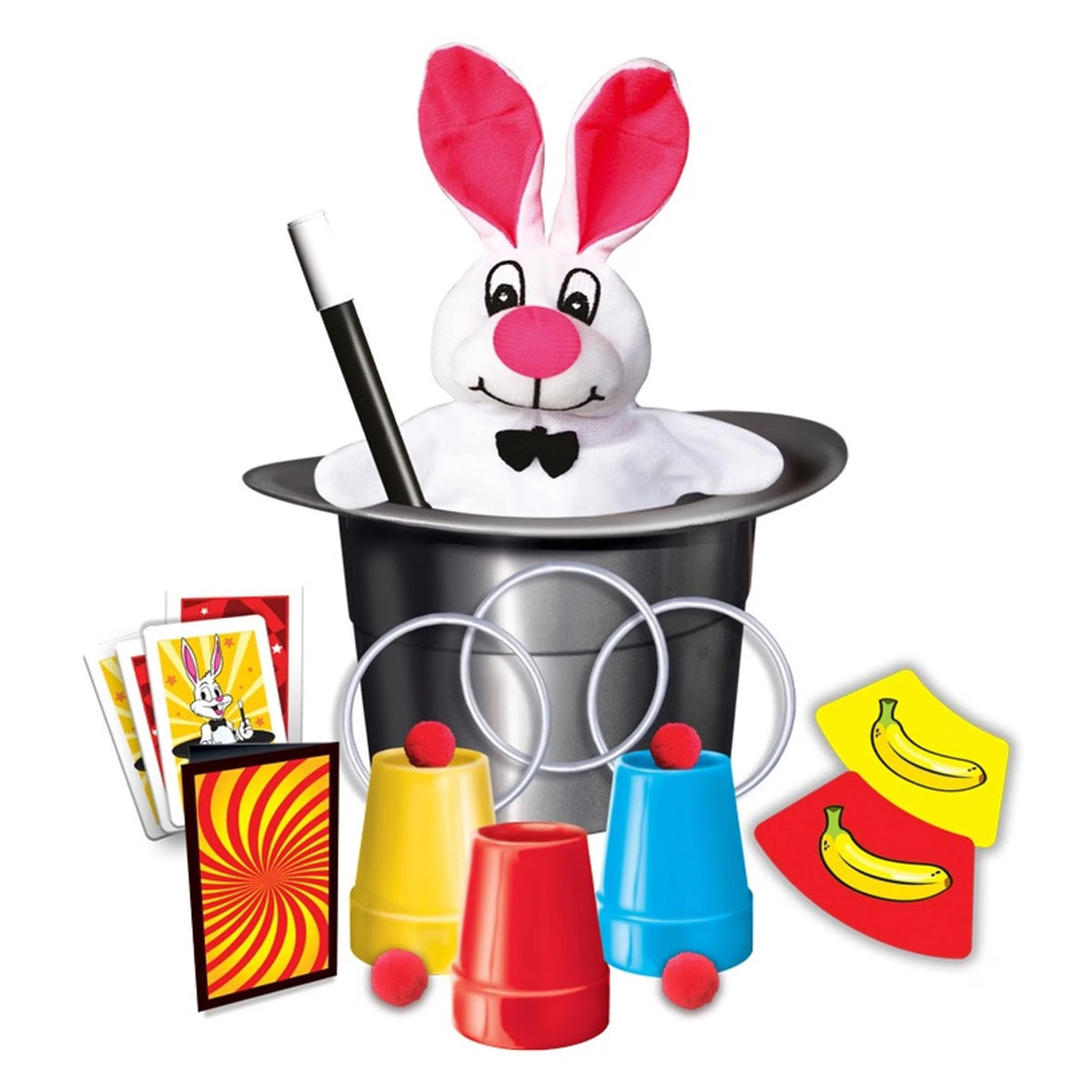 The Magic Factory Incredible Magic - Magic Hat 50 Tricks with Plush Bunny