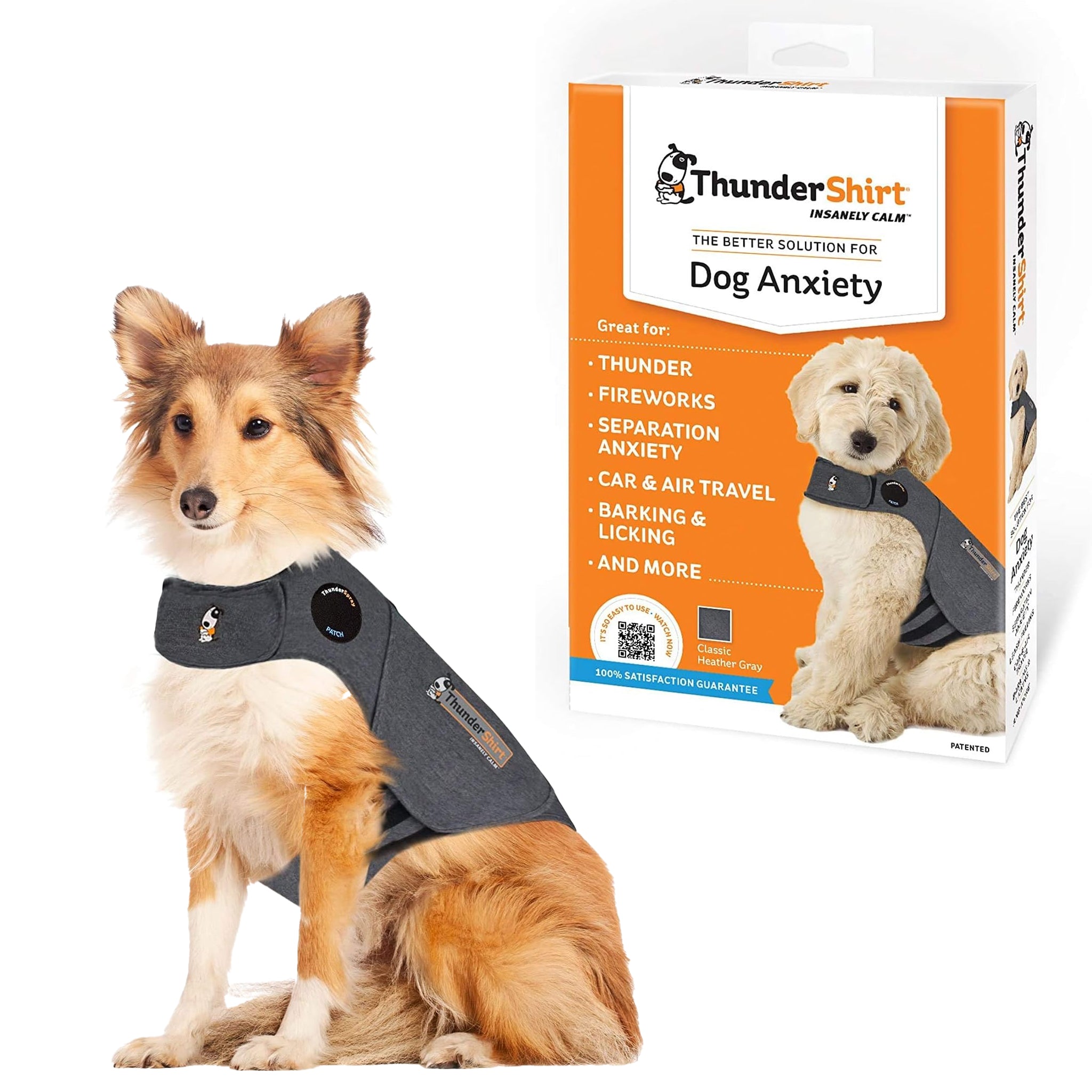 ThunderShirt Grey Dog Anxiety Jacket