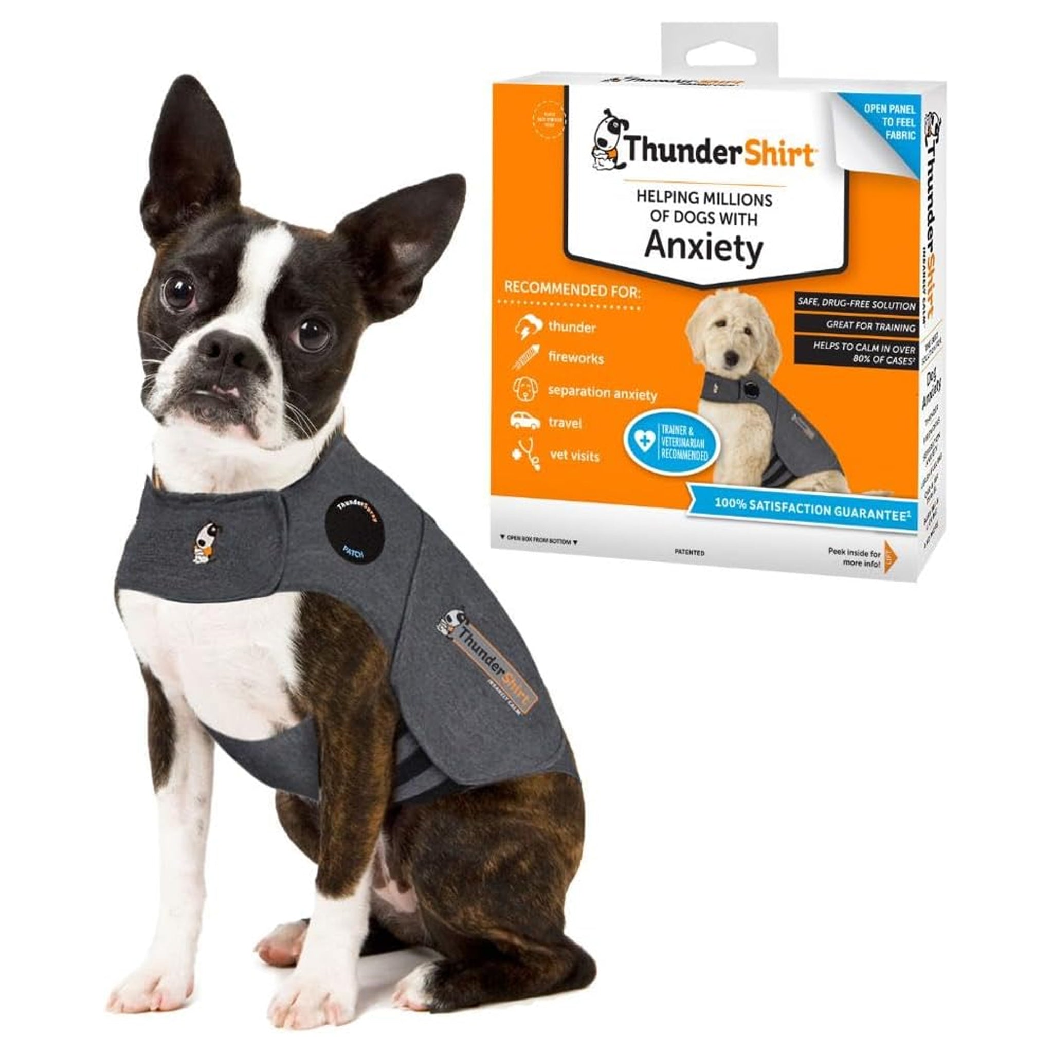 ThunderShirt Grey Dog Anxiety Jacket