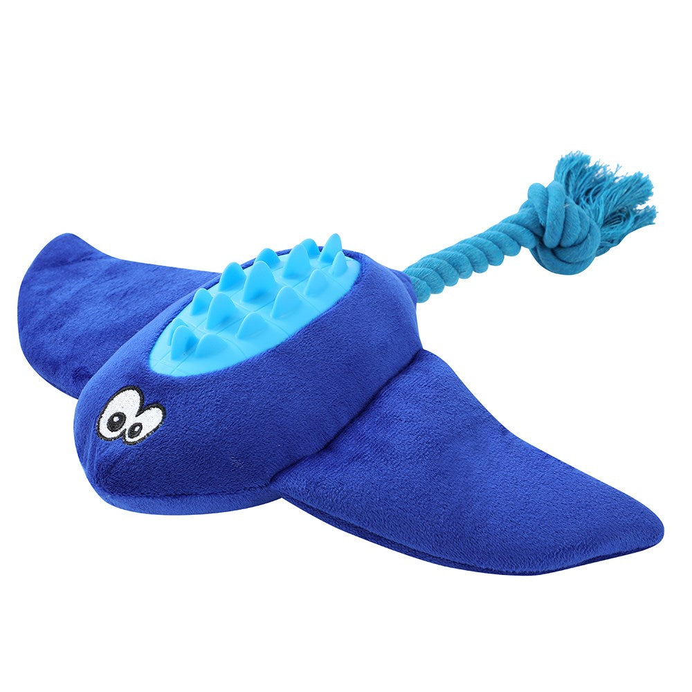 Tidal Pals Sea Plush Dog Toy with TPR – 35cm (Assorted)