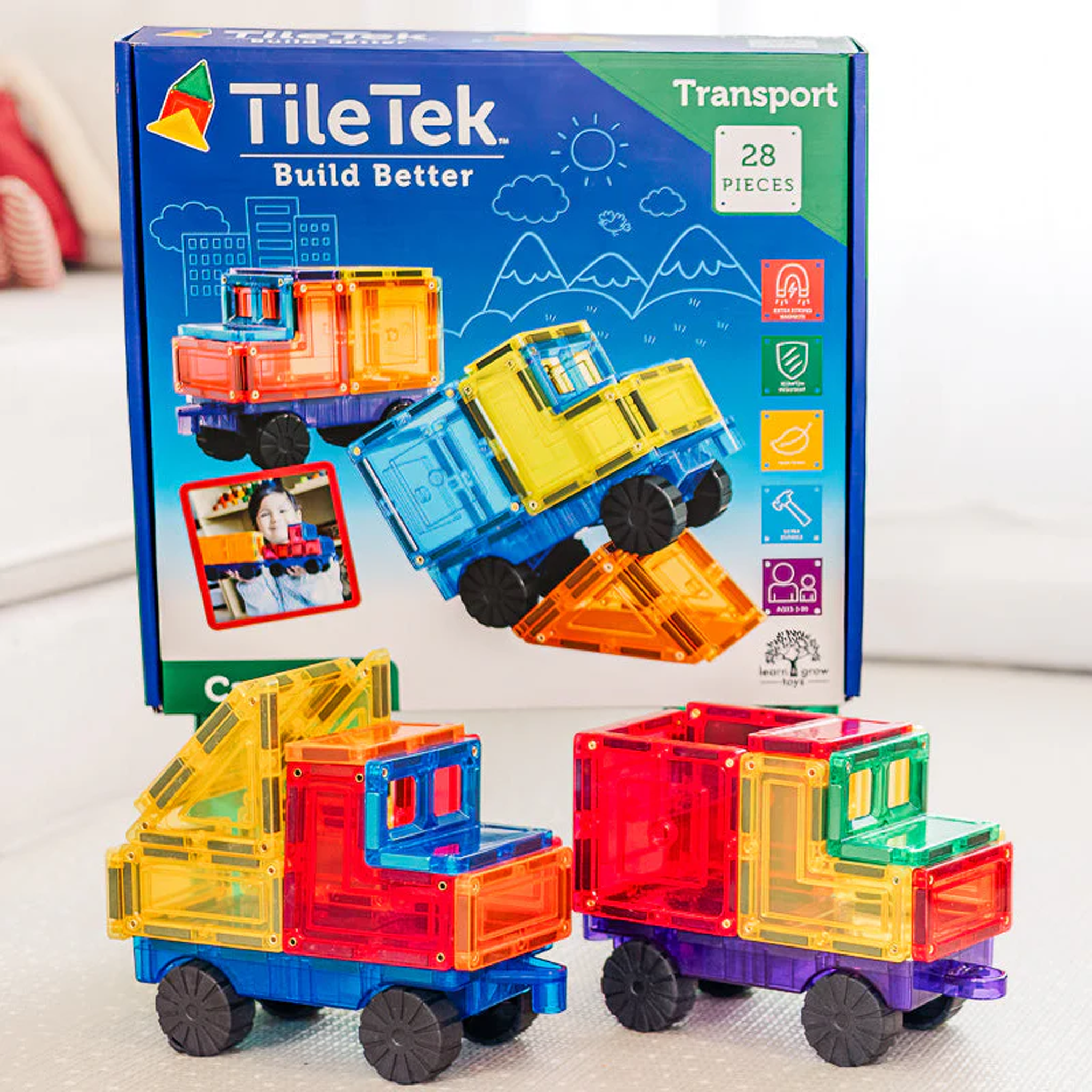 TileTek - 28 Piece Car Set