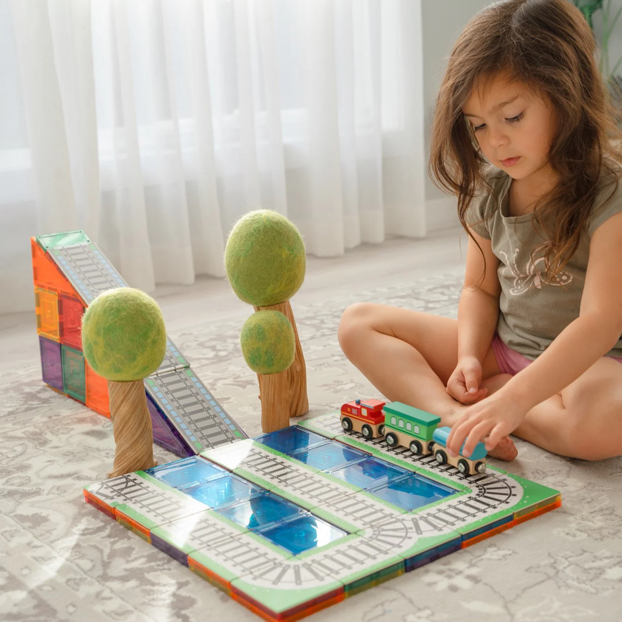 TileTek - 36 Piece Tile Topper - Train Pack