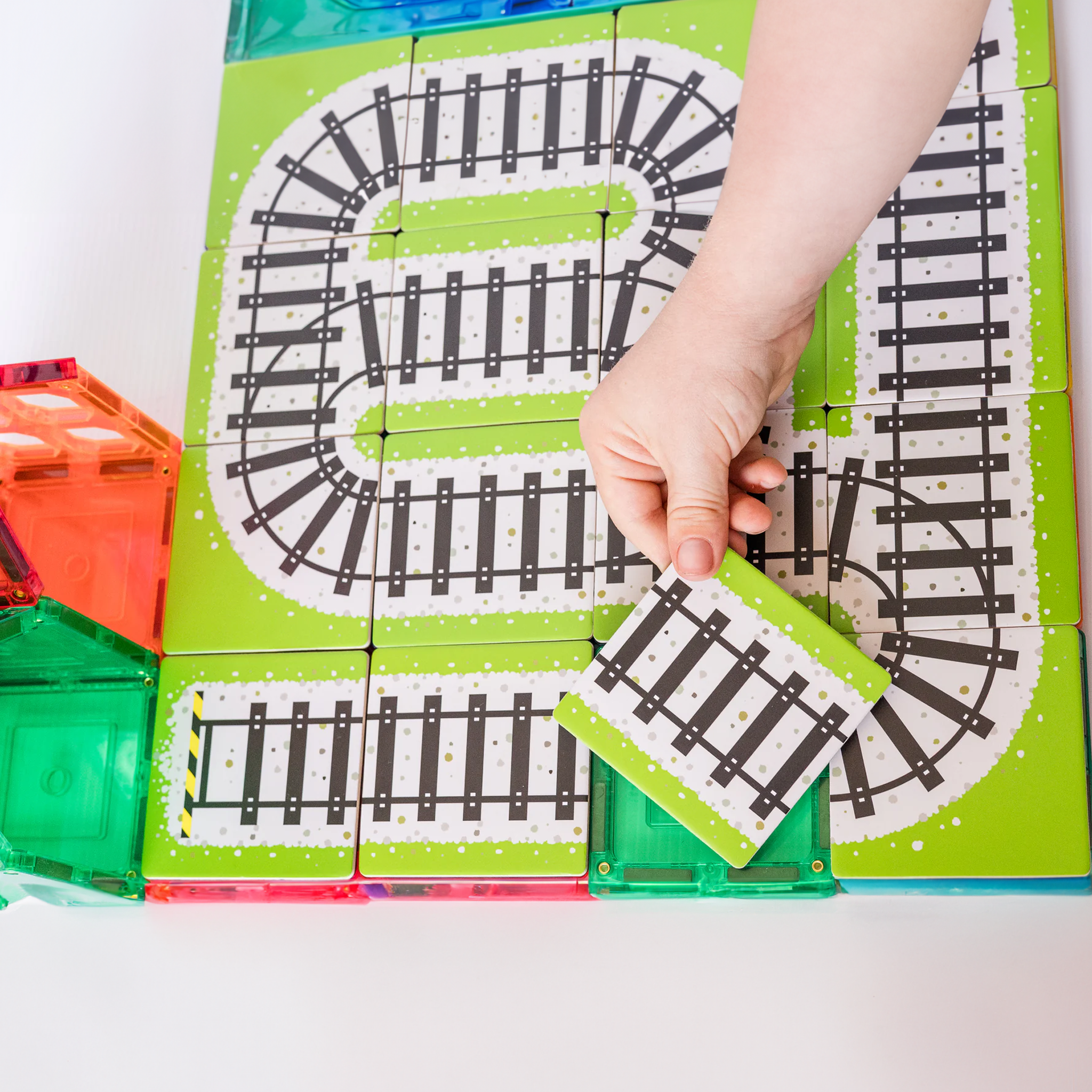 TileTek - 36 Piece Tile Topper - Train Pack