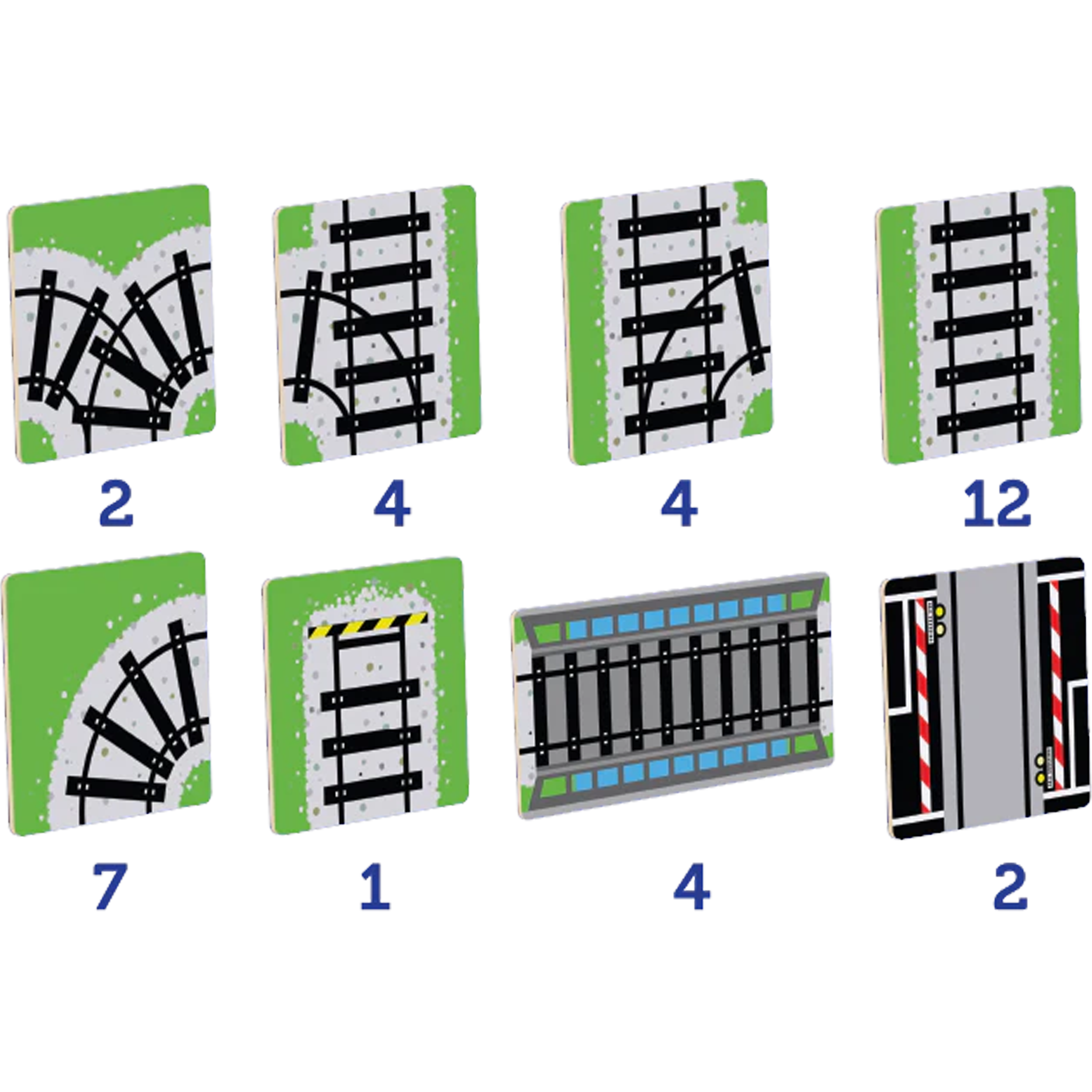TileTek - 36 Piece Tile Topper - Train Pack