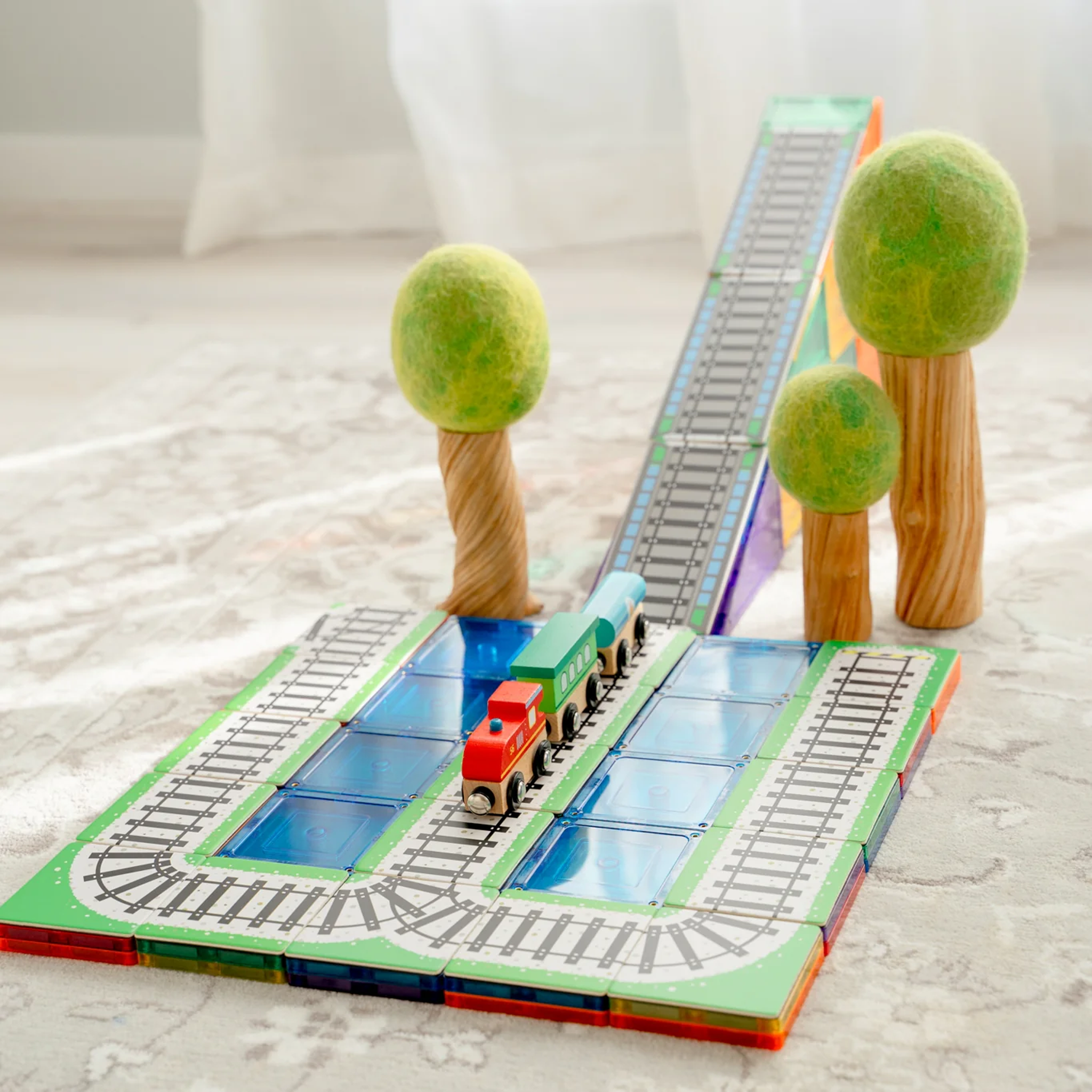 TileTek - 36 Piece Tile Topper - Train Pack