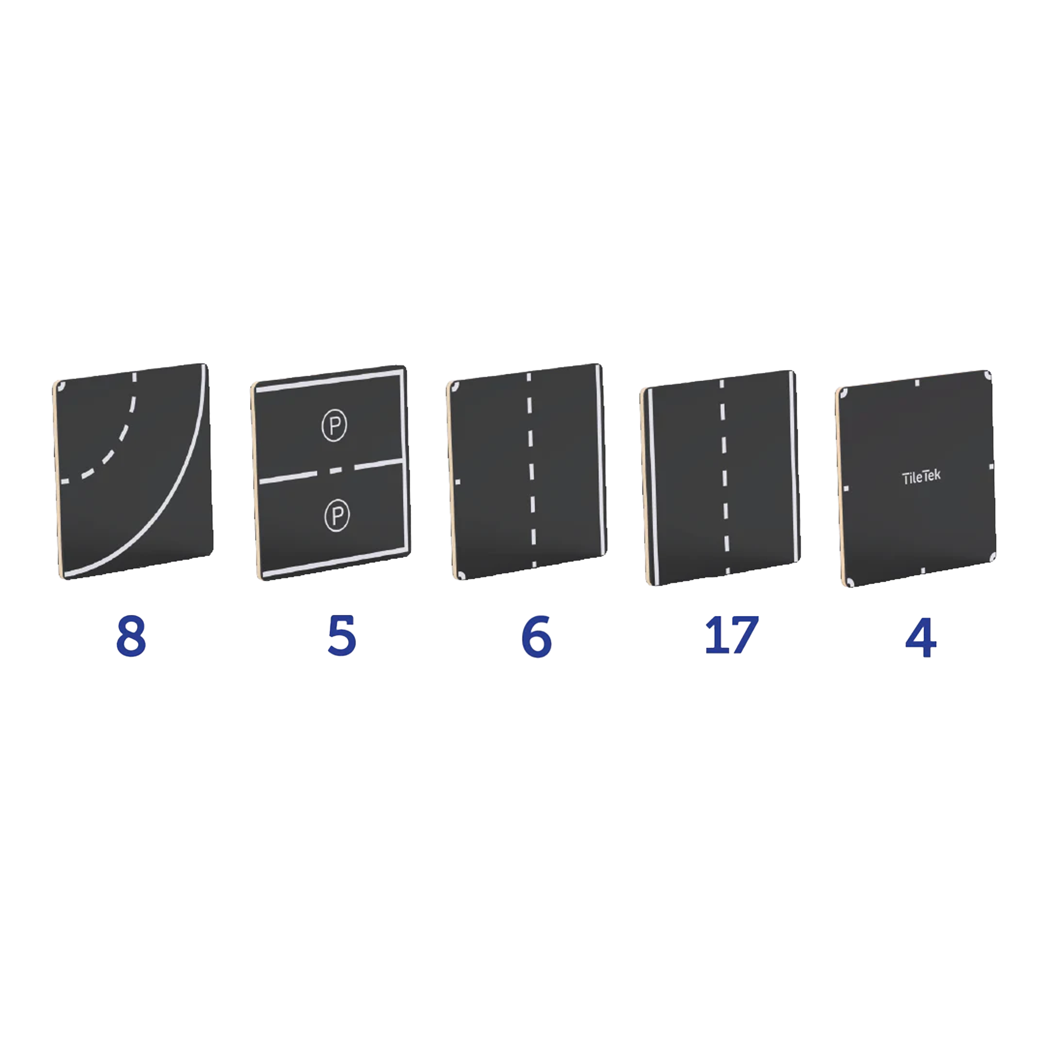 TileTek - 40 Piece Tile Topper - Road Pack