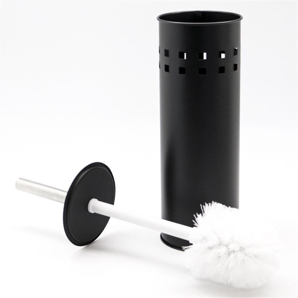 Toilet Brush with Holder – 37cm (Assorted Black/White)