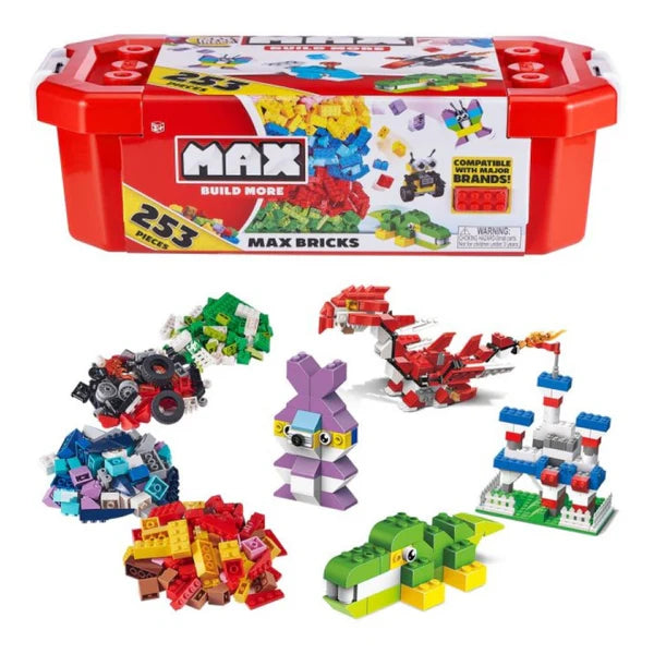 ZURU MAX Build Construction Value Tub 253 Bricks