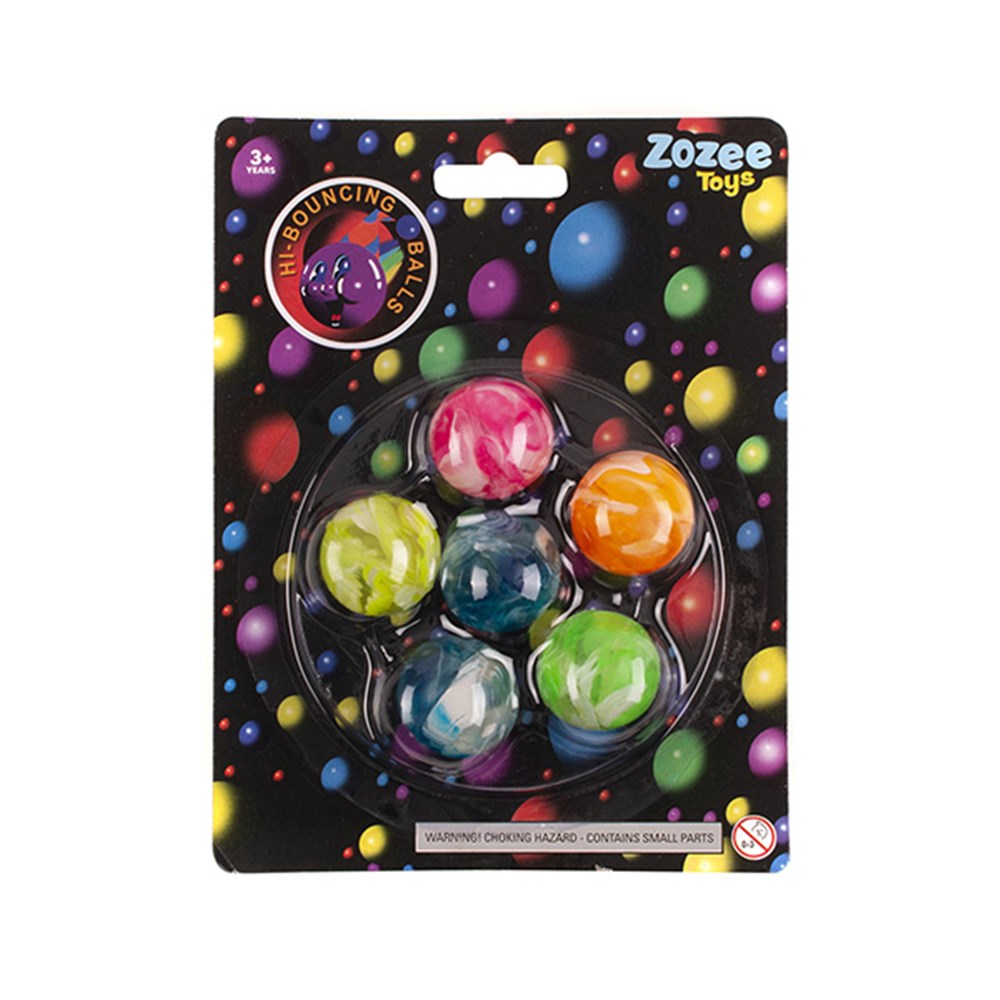 Toys High Bounce Ball 6pk