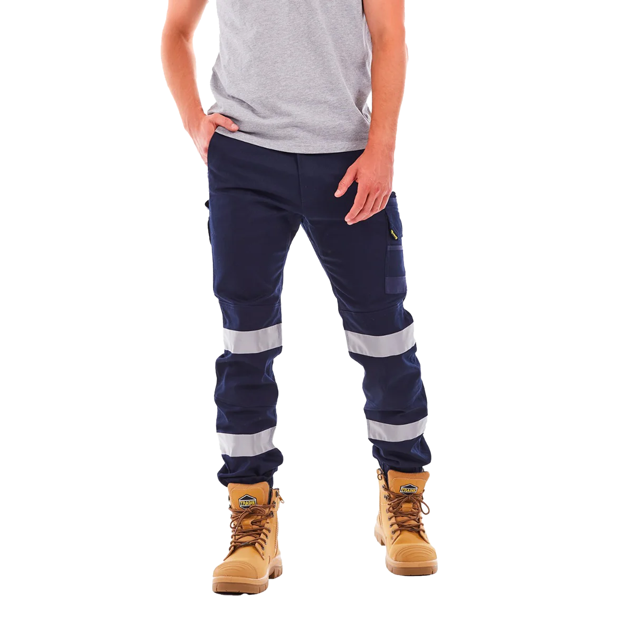 Tradie Cuff Skinny Pant With Tape