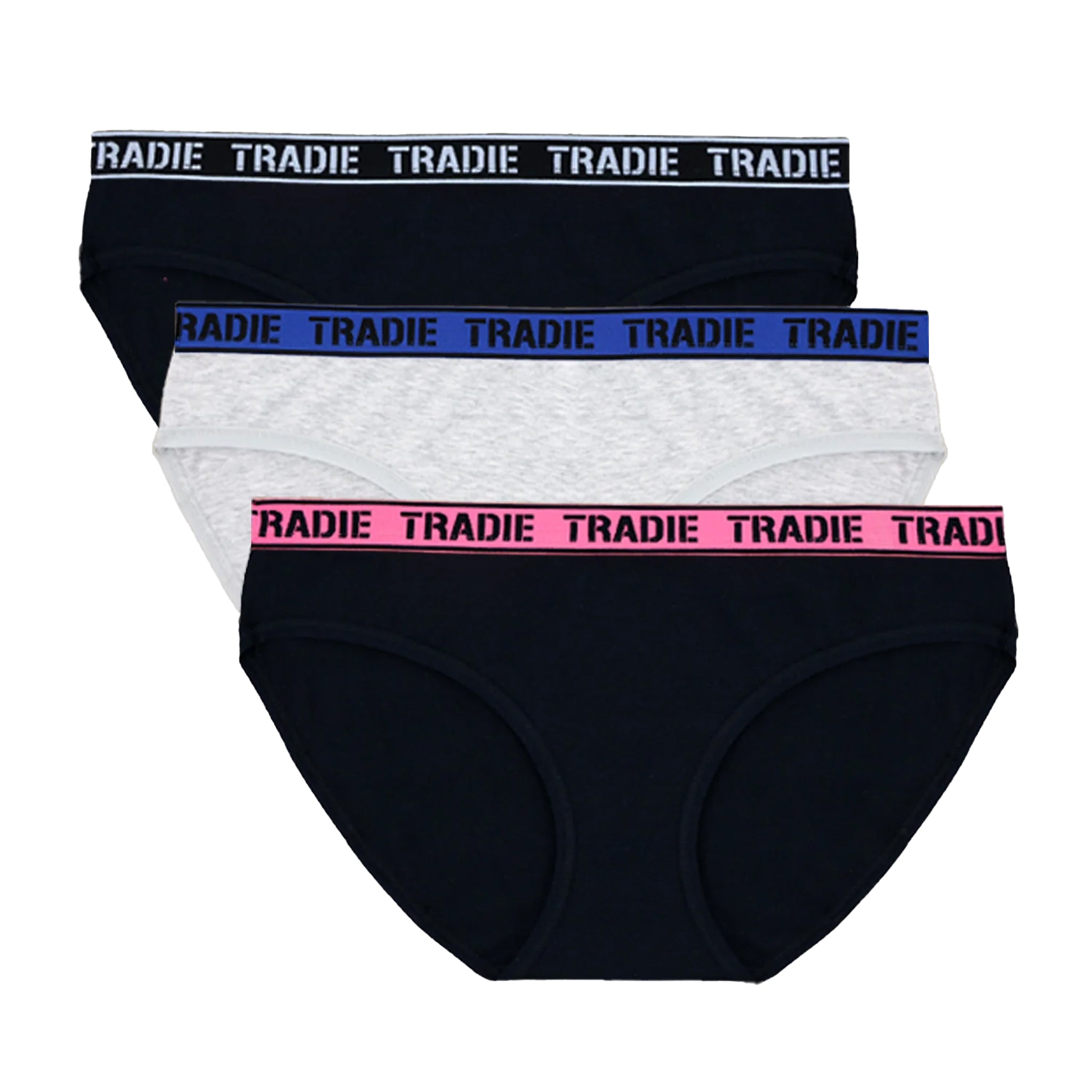 Tradie Lady Bikini Essentials 3Pk – Stretch Cotton