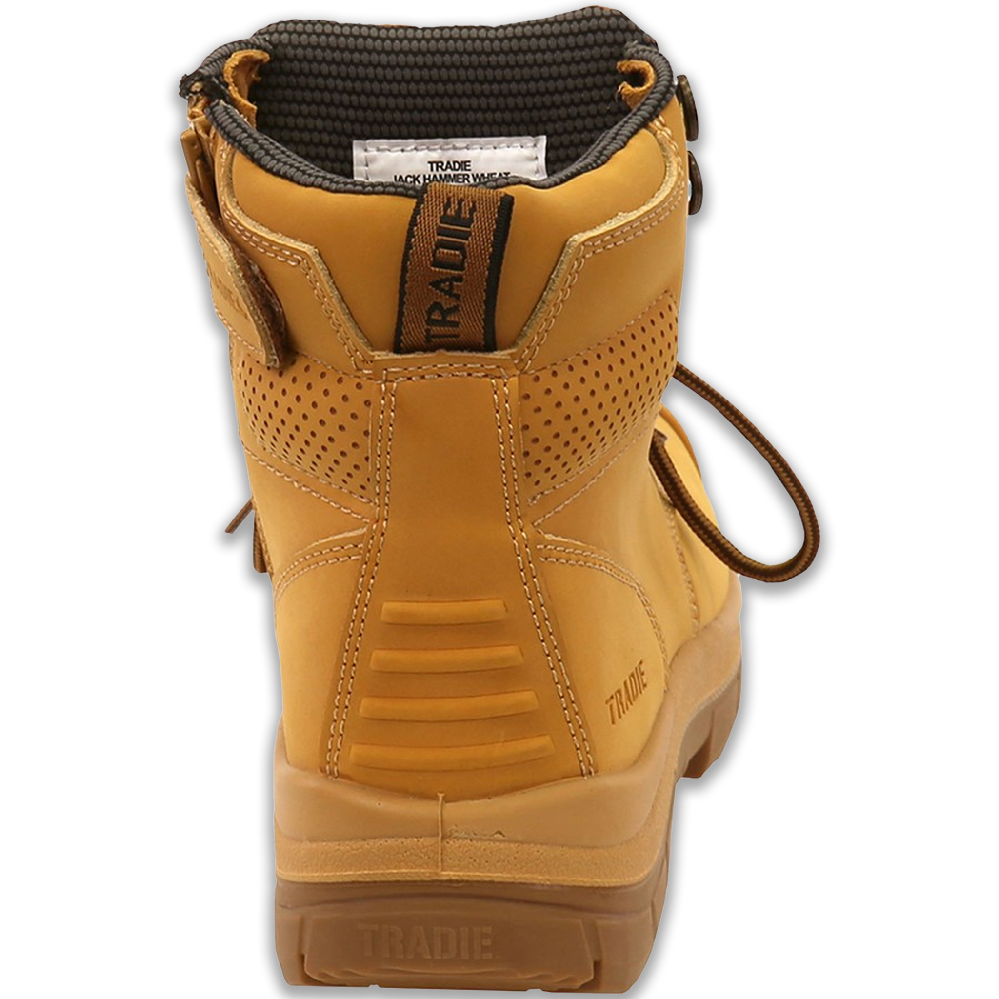 Tradie Men's Zip Up Safety Boot with Steel Toe