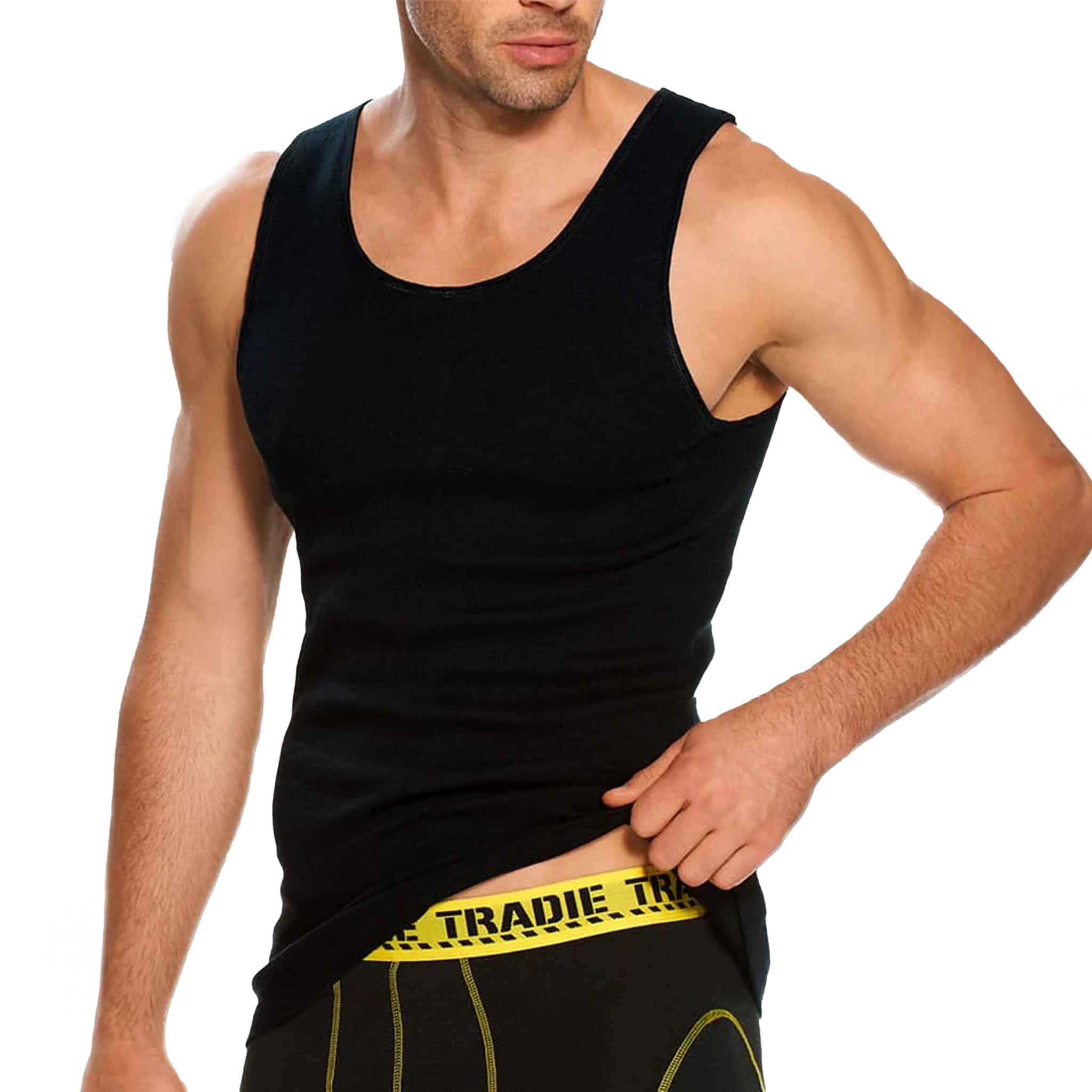 Tradie Mens 1Pk Cotton Singlet