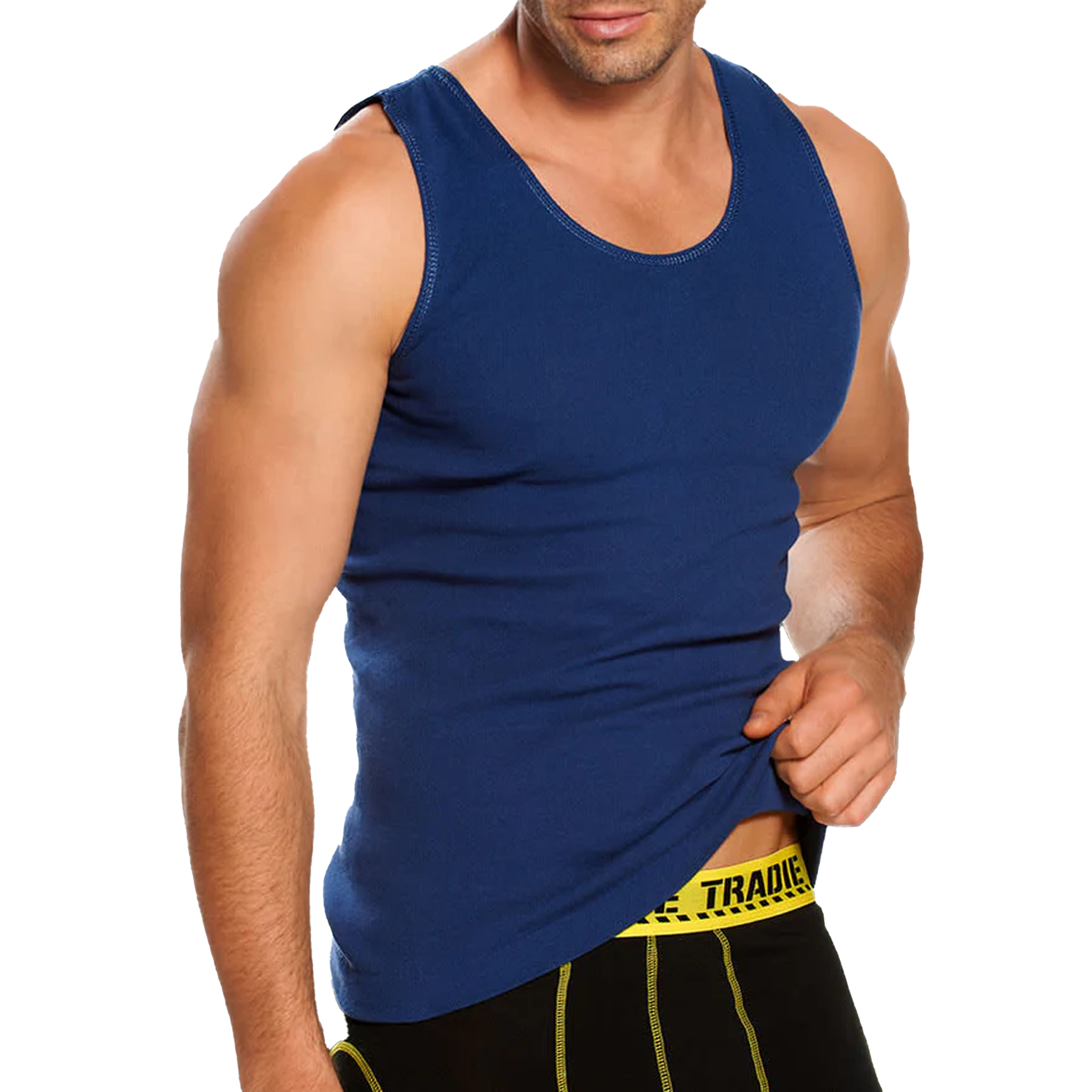 Tradie Mens 1Pk Cotton Singlet