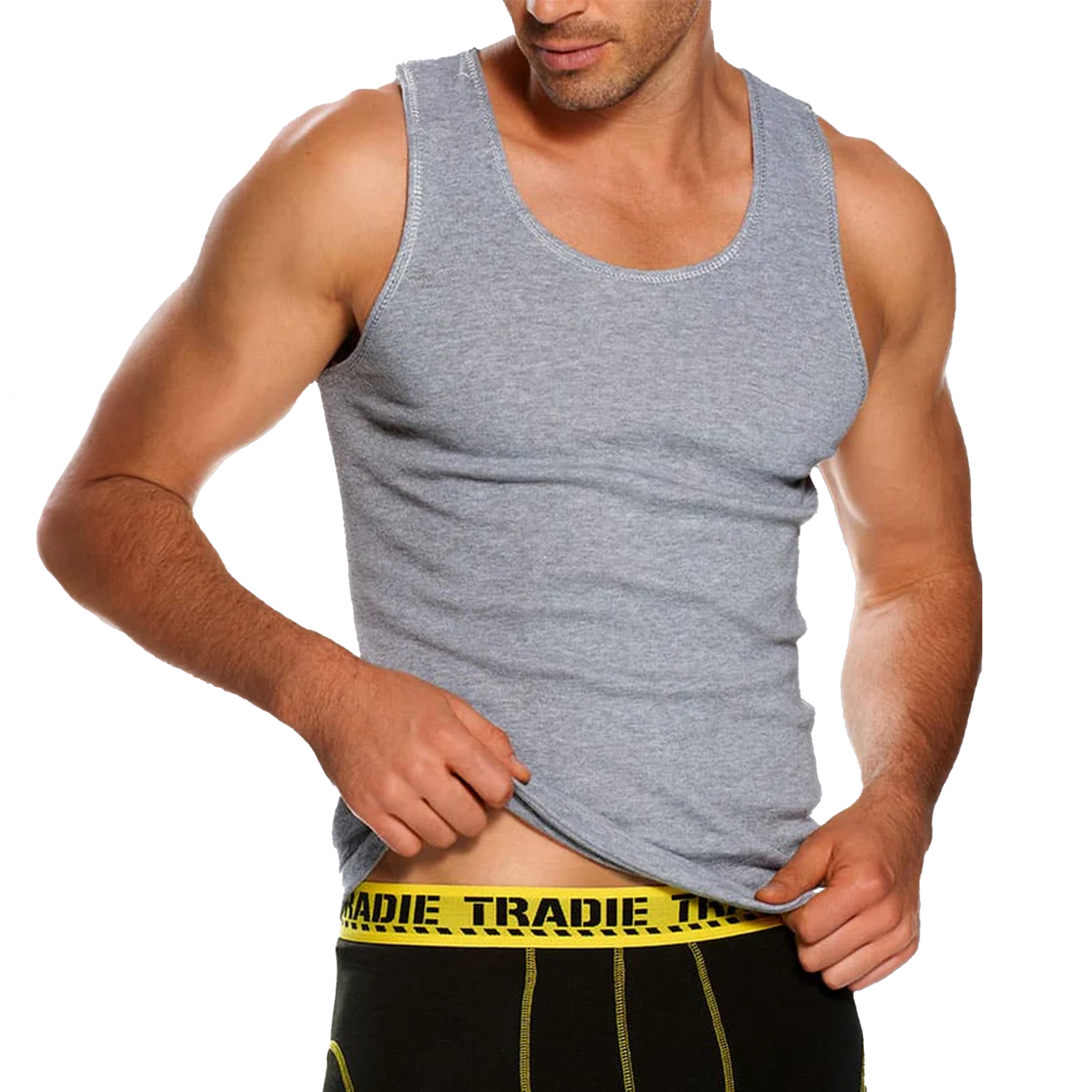 Tradie Mens 1Pk Cotton Singlet