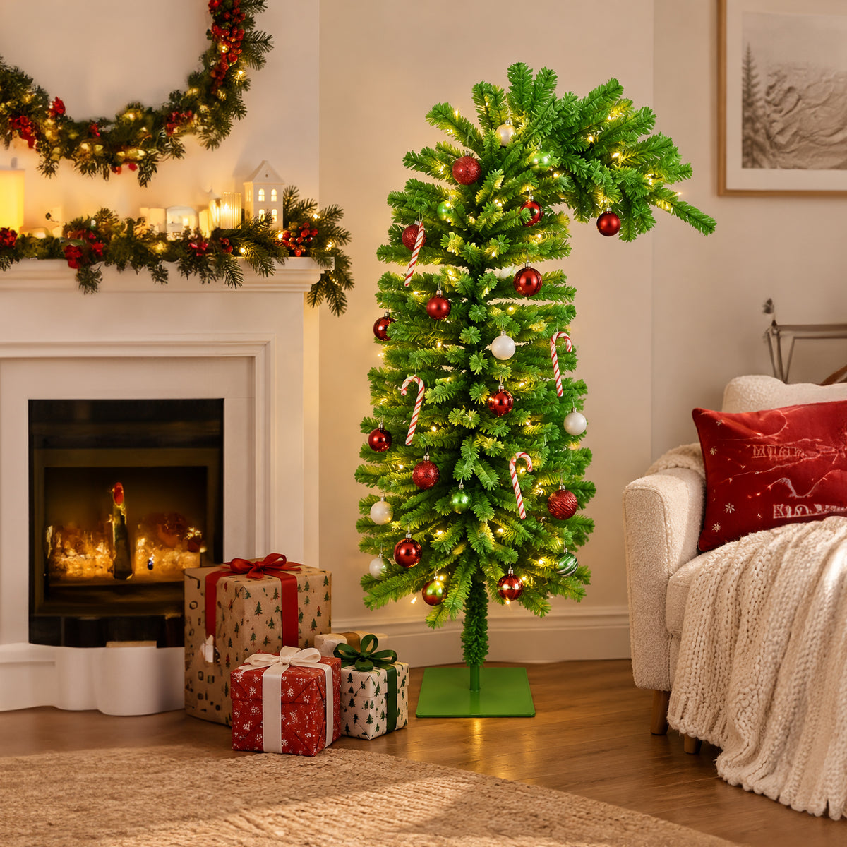 Gringe Pre Lit Christmas Tree 150cm 340 Tips