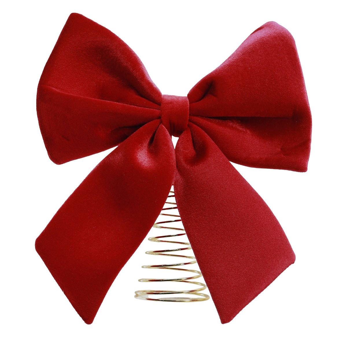 Tree Topper Velvet Bow Burgundy