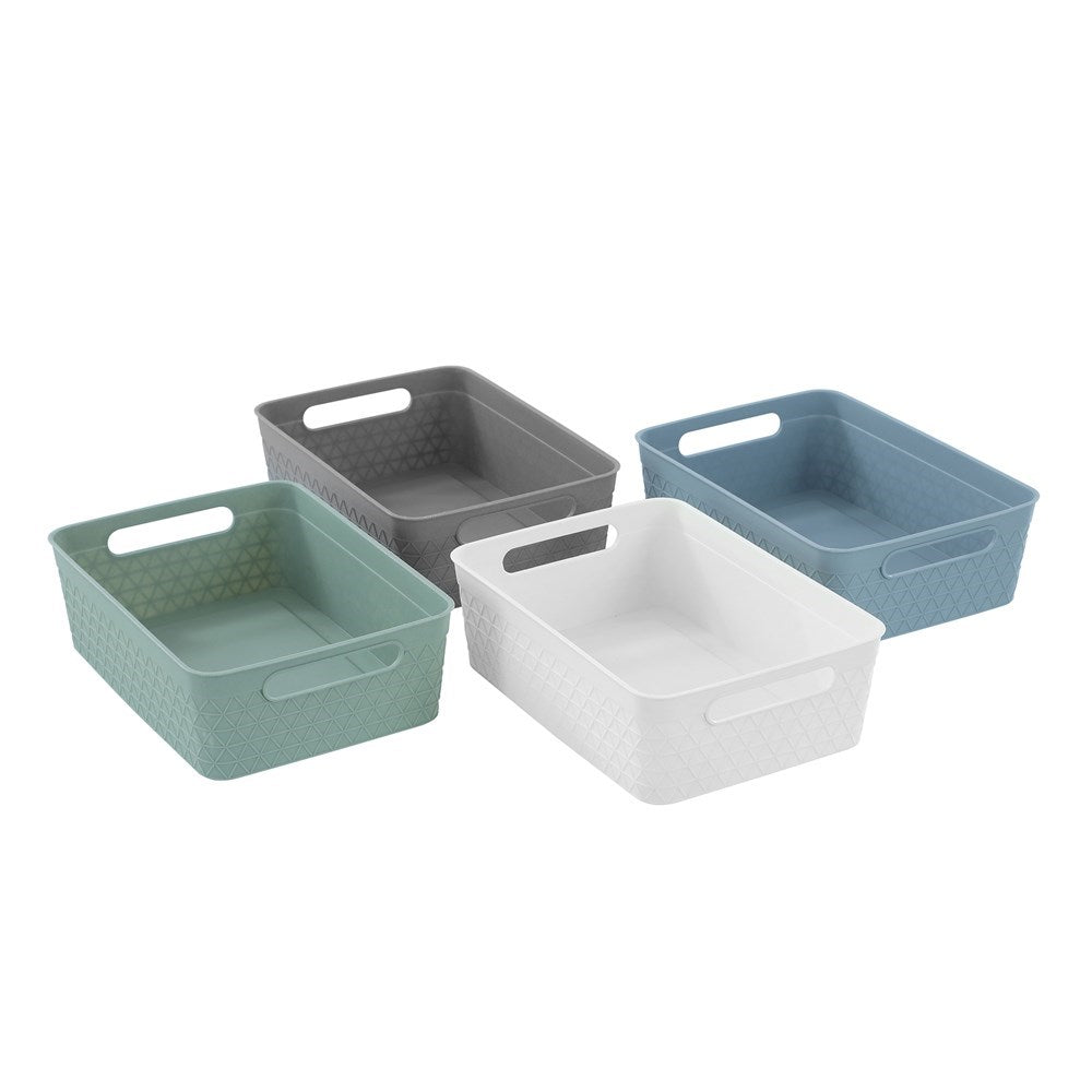 Trinity Storage Basket – 24 × 17.5 × 7.5cm (Assorted)