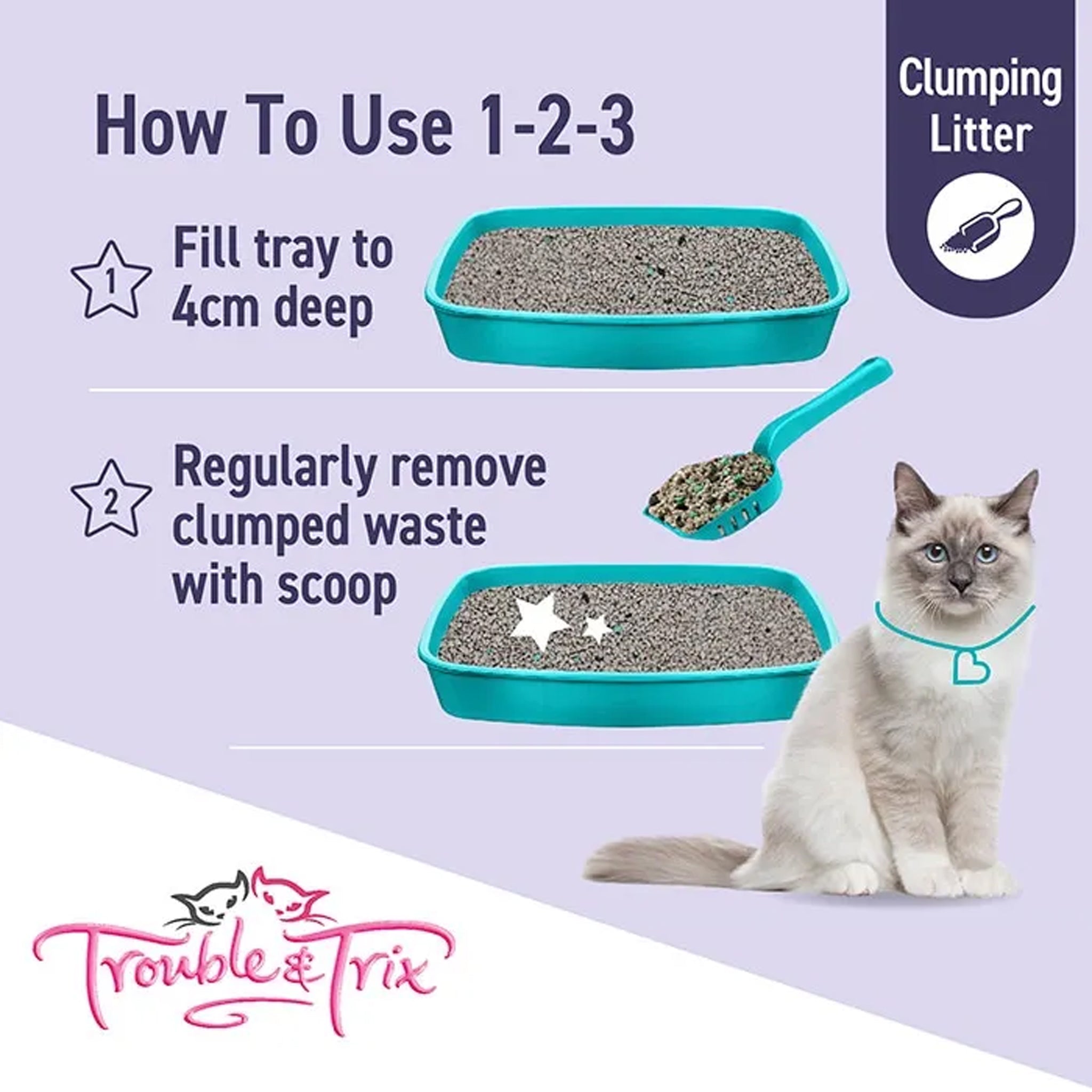 Trouble & Trix  Ultra Scoop Multi Cat Litter