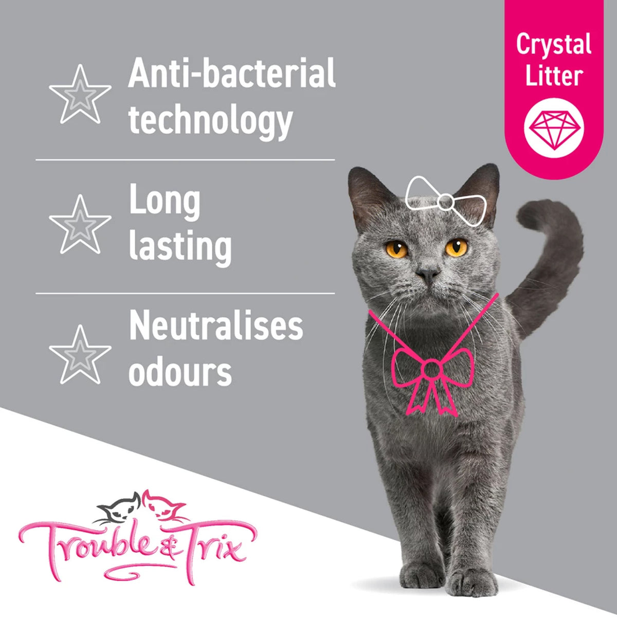 Trouble & Trix Crystal Litter 15L