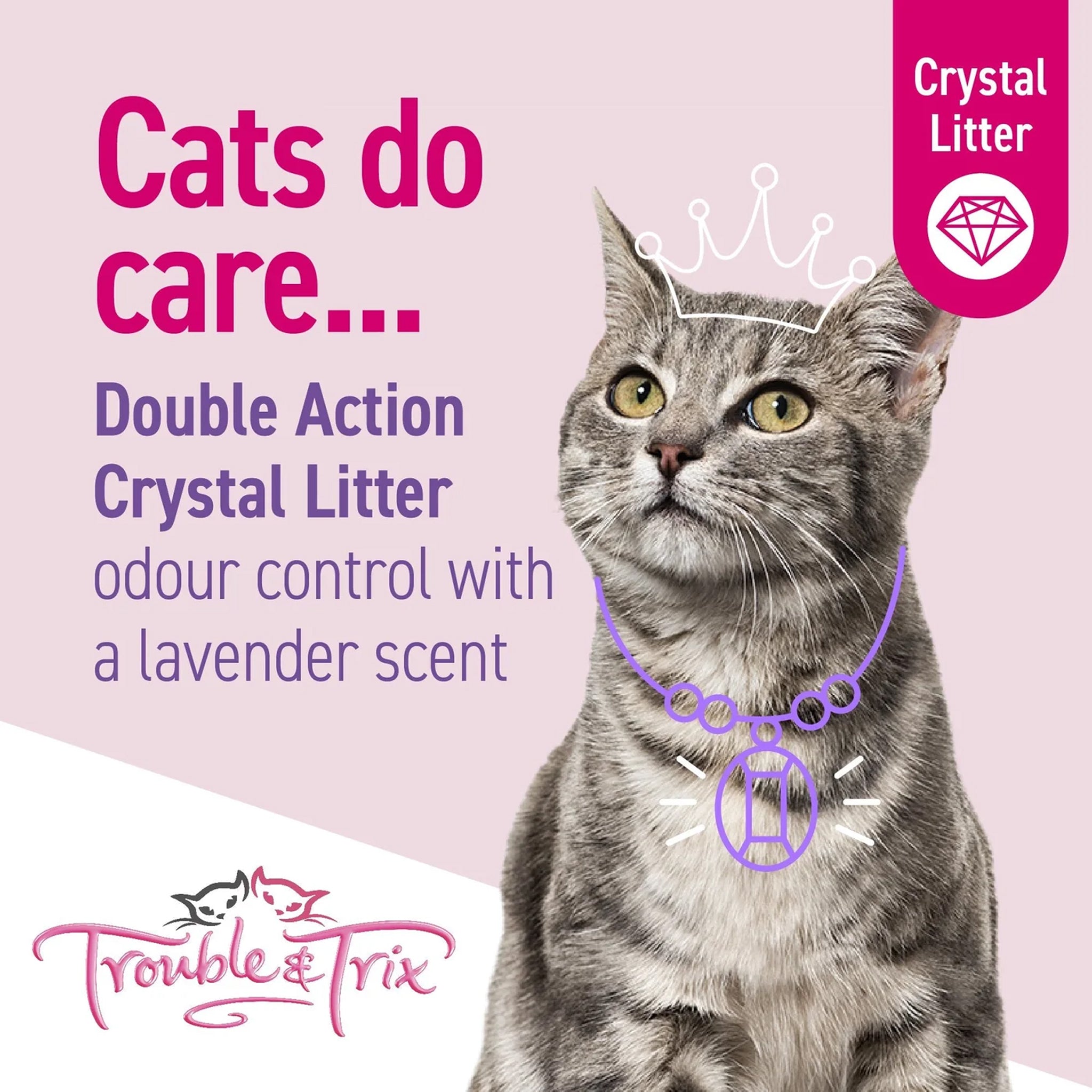 Trouble & Trix Crystal Litter 15L