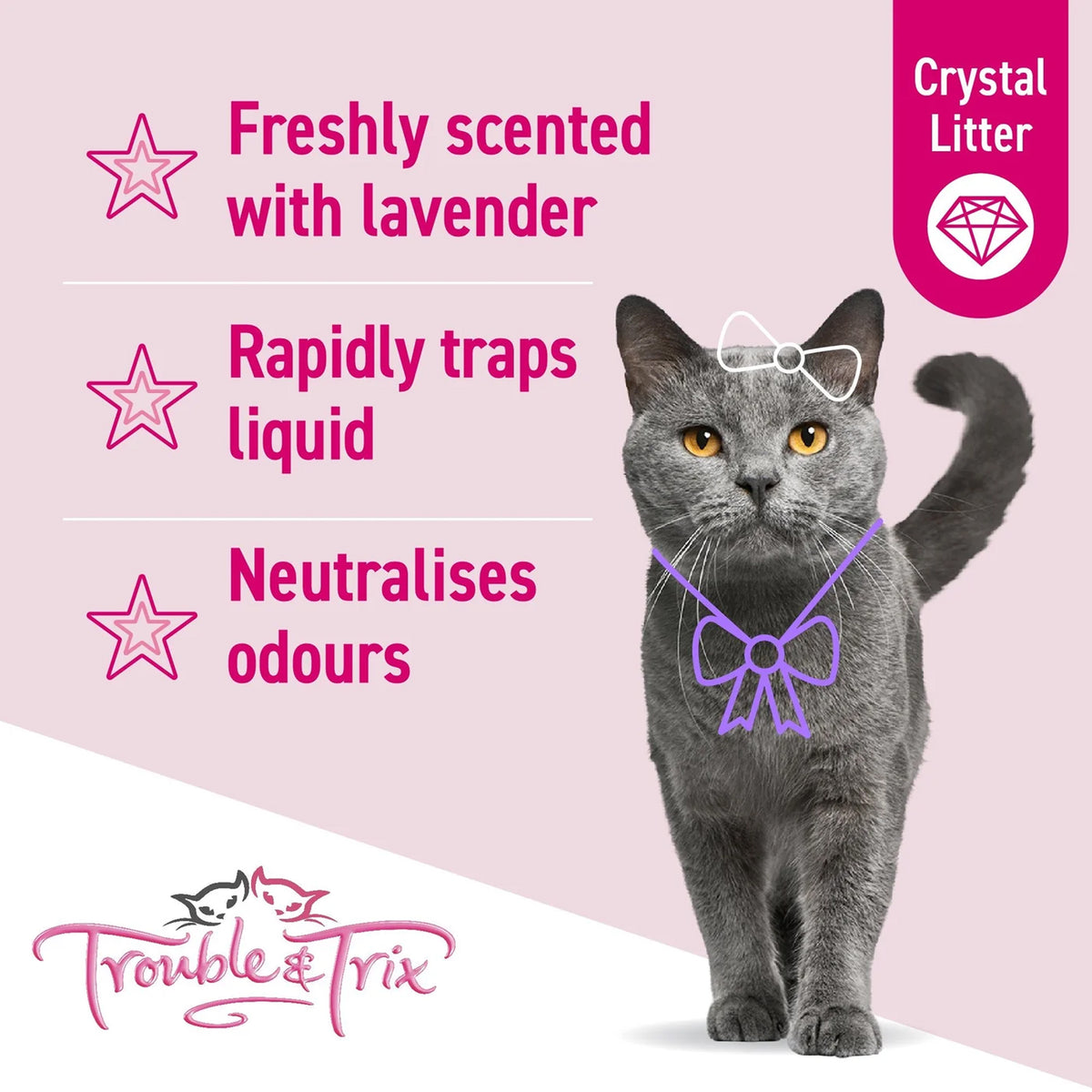Trouble & Trix Crystal Litter 15L
