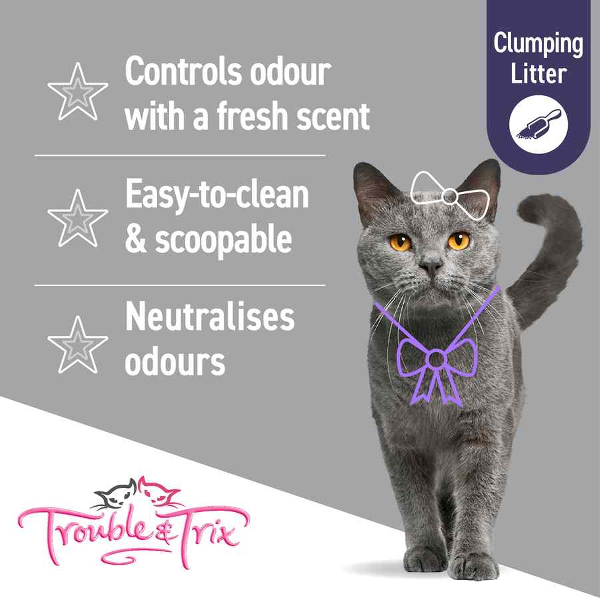 Trouble & Trix Baking Soda Fresh Scent Cat Litter - 15L