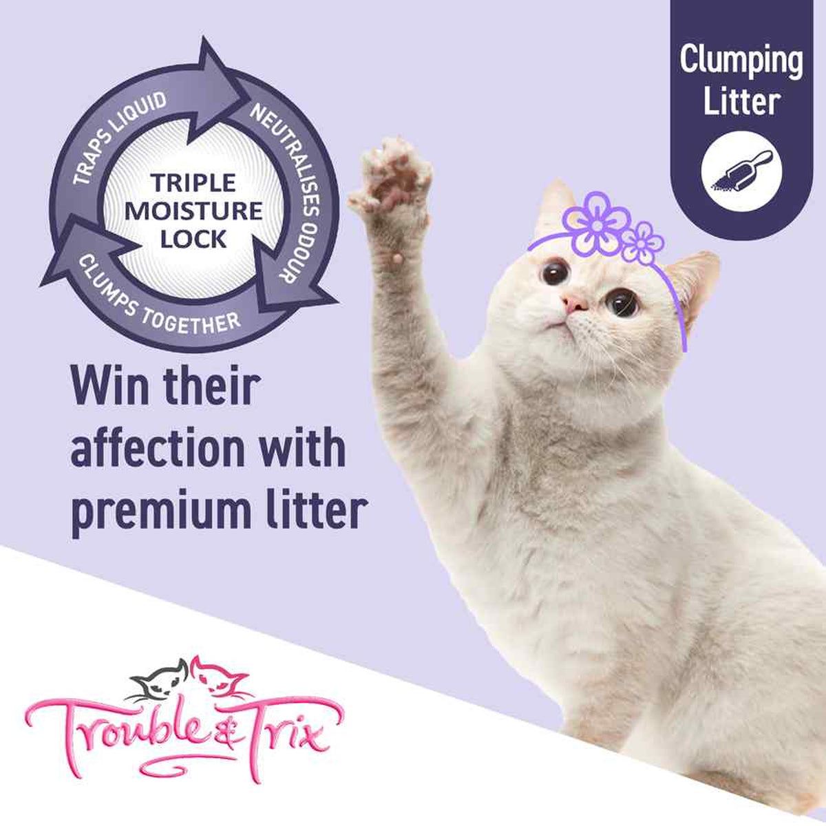 Trouble & Trix Baking Soda Fresh Scent Cat Litter - 15L