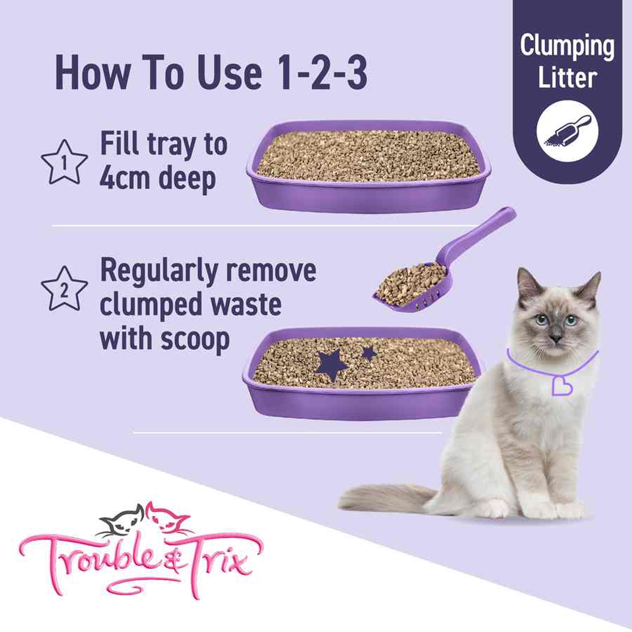 Trouble & Trix Baking Soda Fresh Scent Cat Litter - 15L