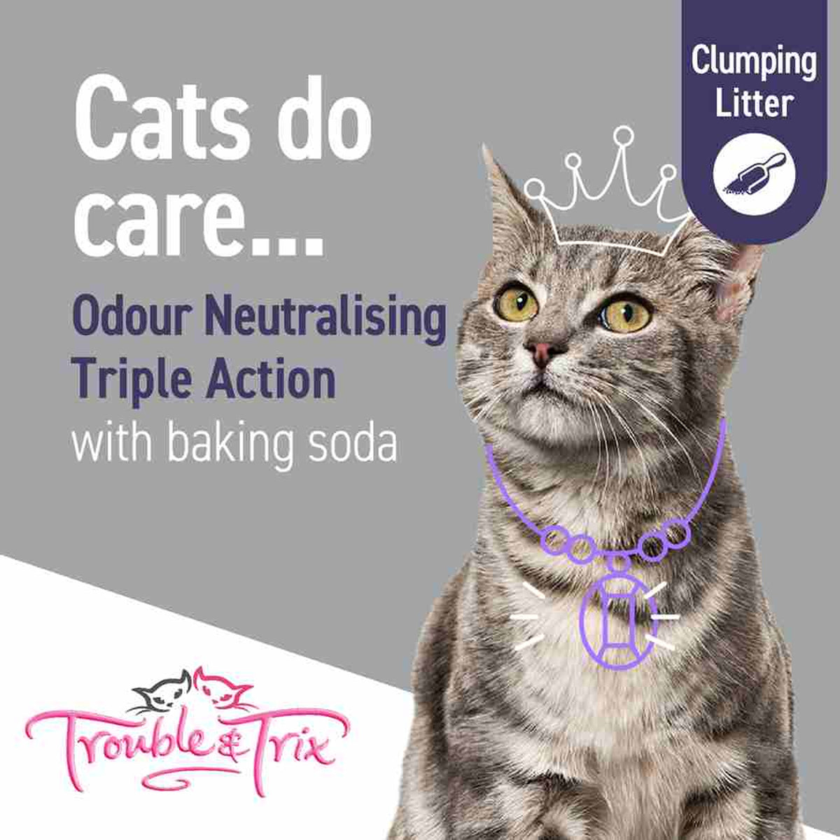 Trouble & Trix Baking Soda Fresh Scent Cat Litter - 15L