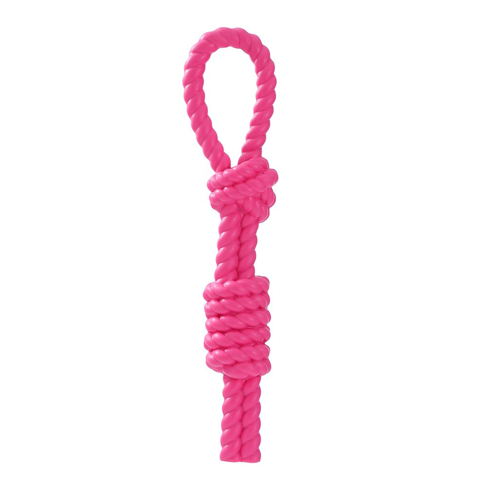 Tug Of War Rubber Rope Dog Toy 3 Assorted