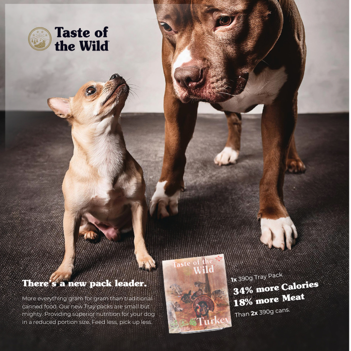 Taste Of The Wild Wet Dog Food Turkey and Duck 390g x 7