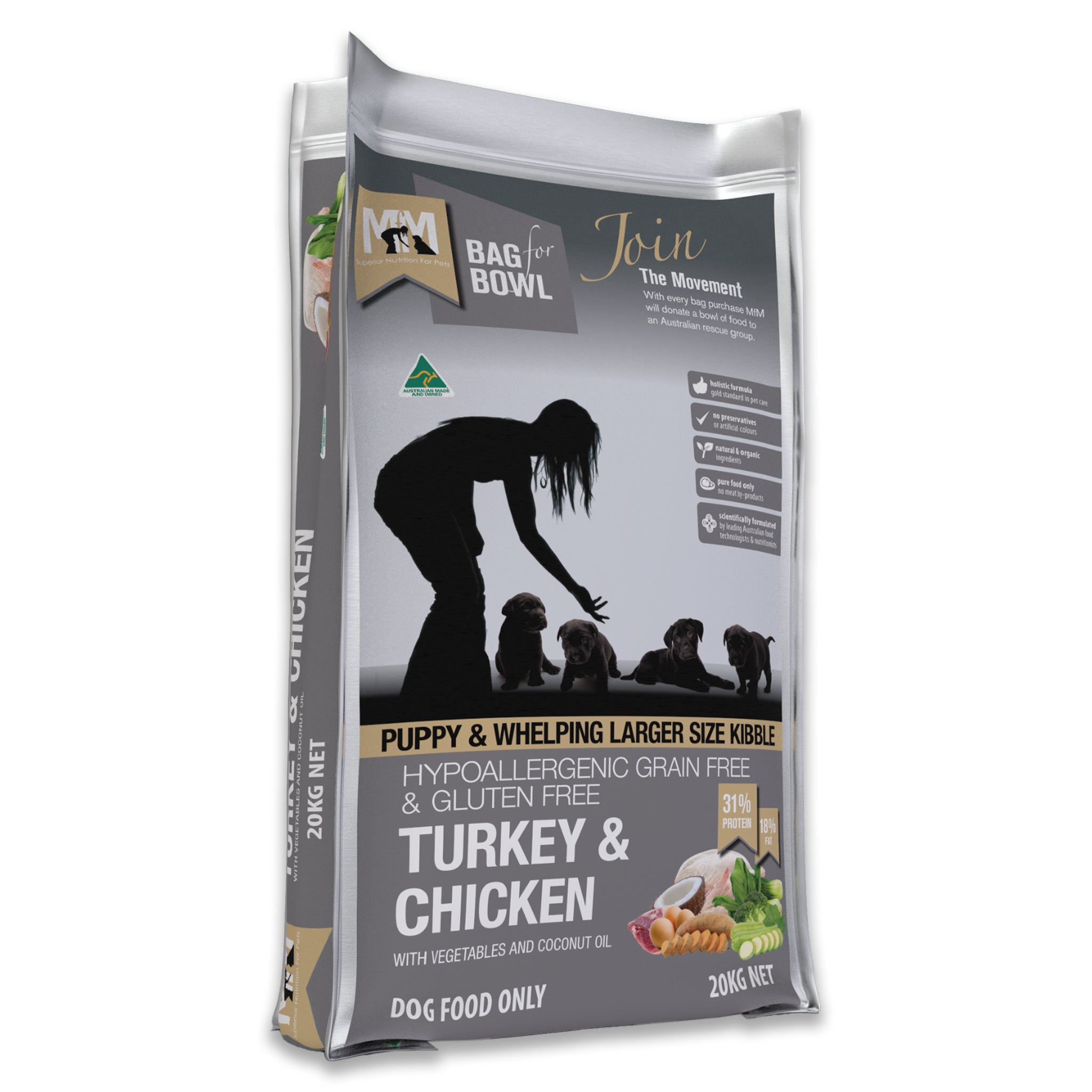 Meals for Mutts MFM Puppy Large Breed Turkey and Chicken (Grain Free)